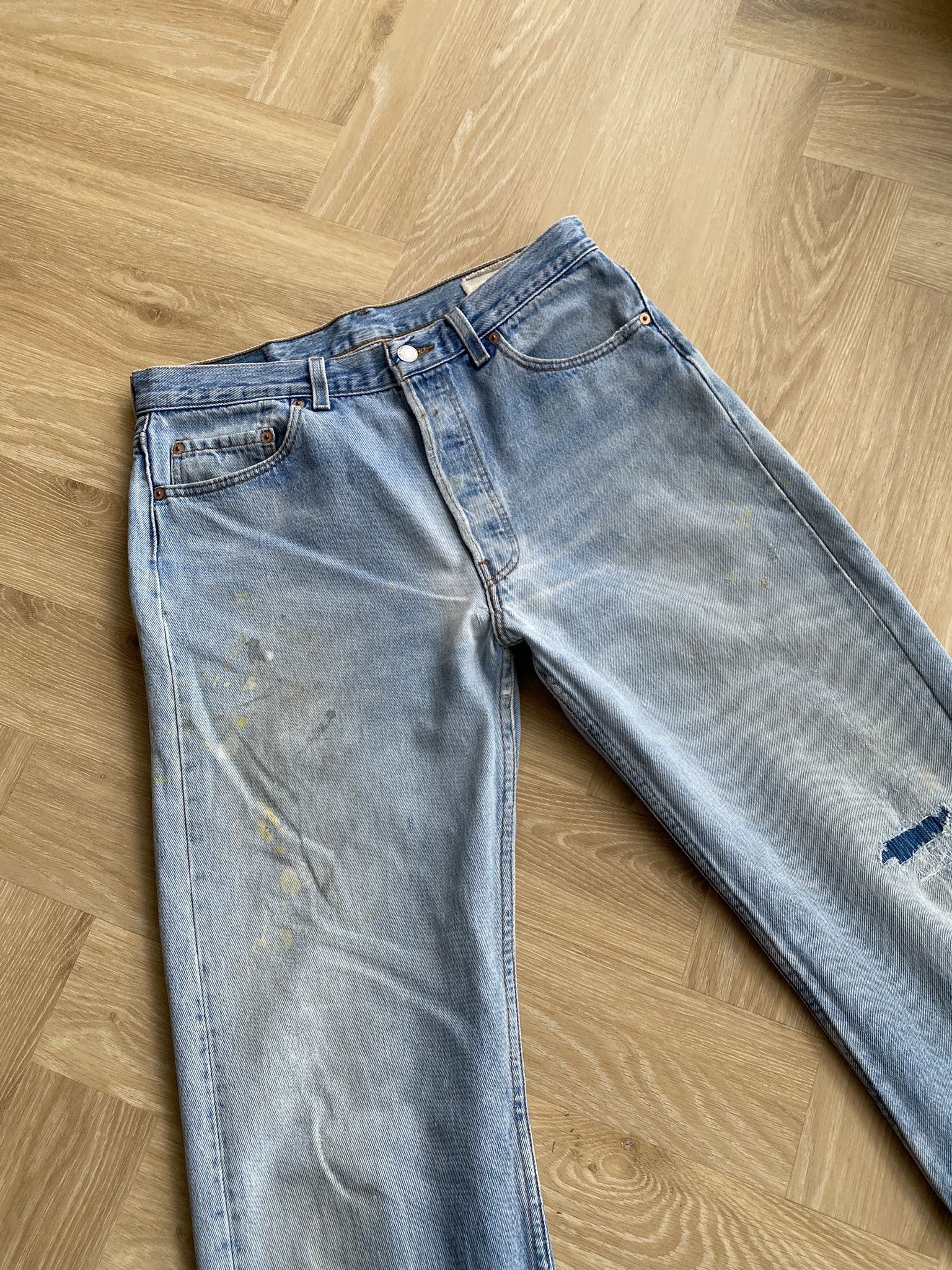 Made in USA - Repair & Paint Splatter Jeans