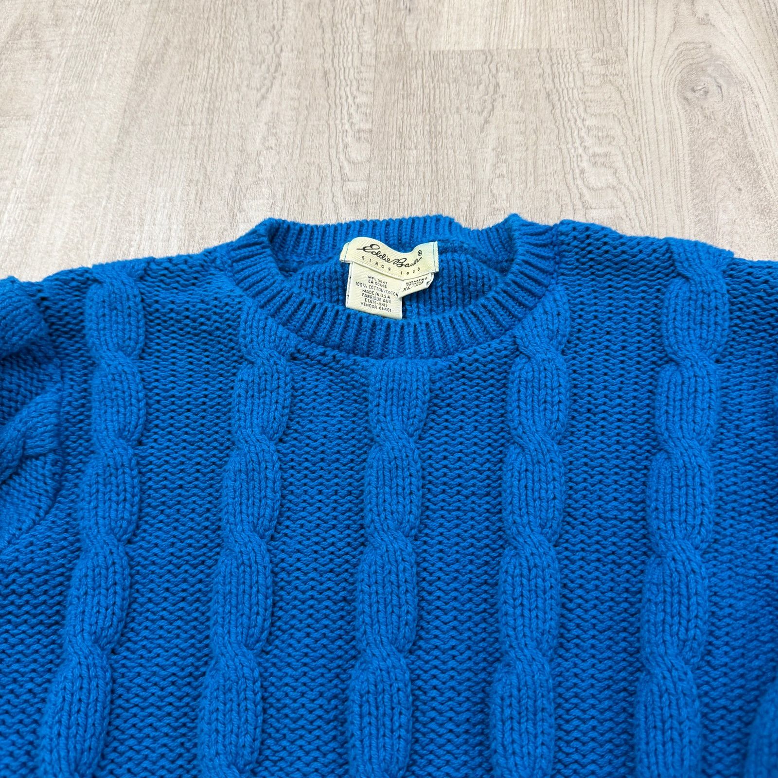 Eddie Bauer Vintage Eddie Bauer Cable Knit Sweater Women's Extra Large Size XL / US 12-14 / IT 48-50 - 3 Thumbnail