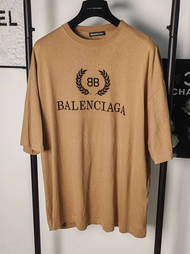 Balenciaga Balenciaga Wheat Ear Short Sleeve Tee - dmc Size US S / EU 44-46 / 1 - 1 Thumbnail