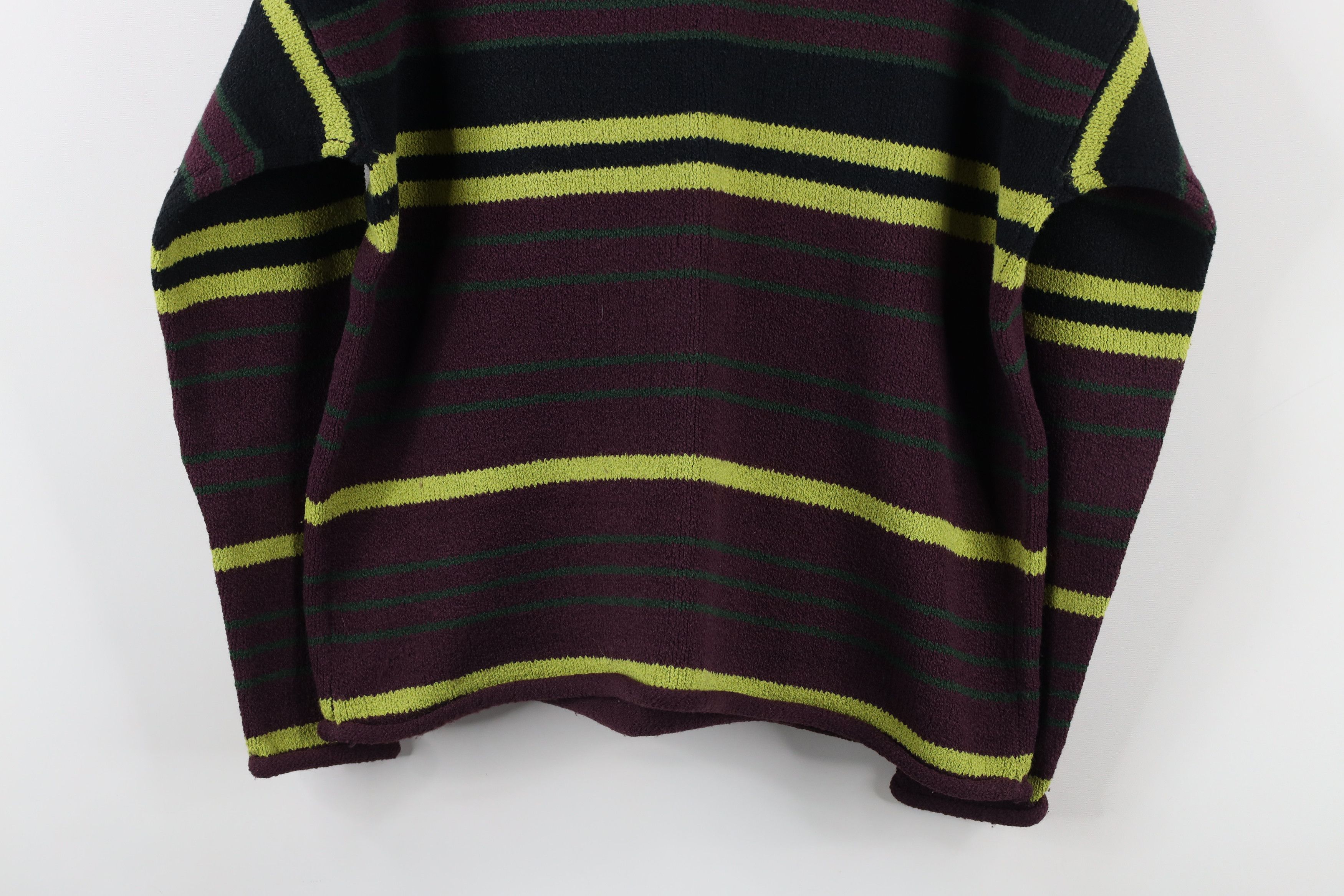 Vintage Vintage 90s Streetwear Block Knit Half Zip Collared Sweater Size M / US 6-8 / IT 42-44 - 10 Thumbnail