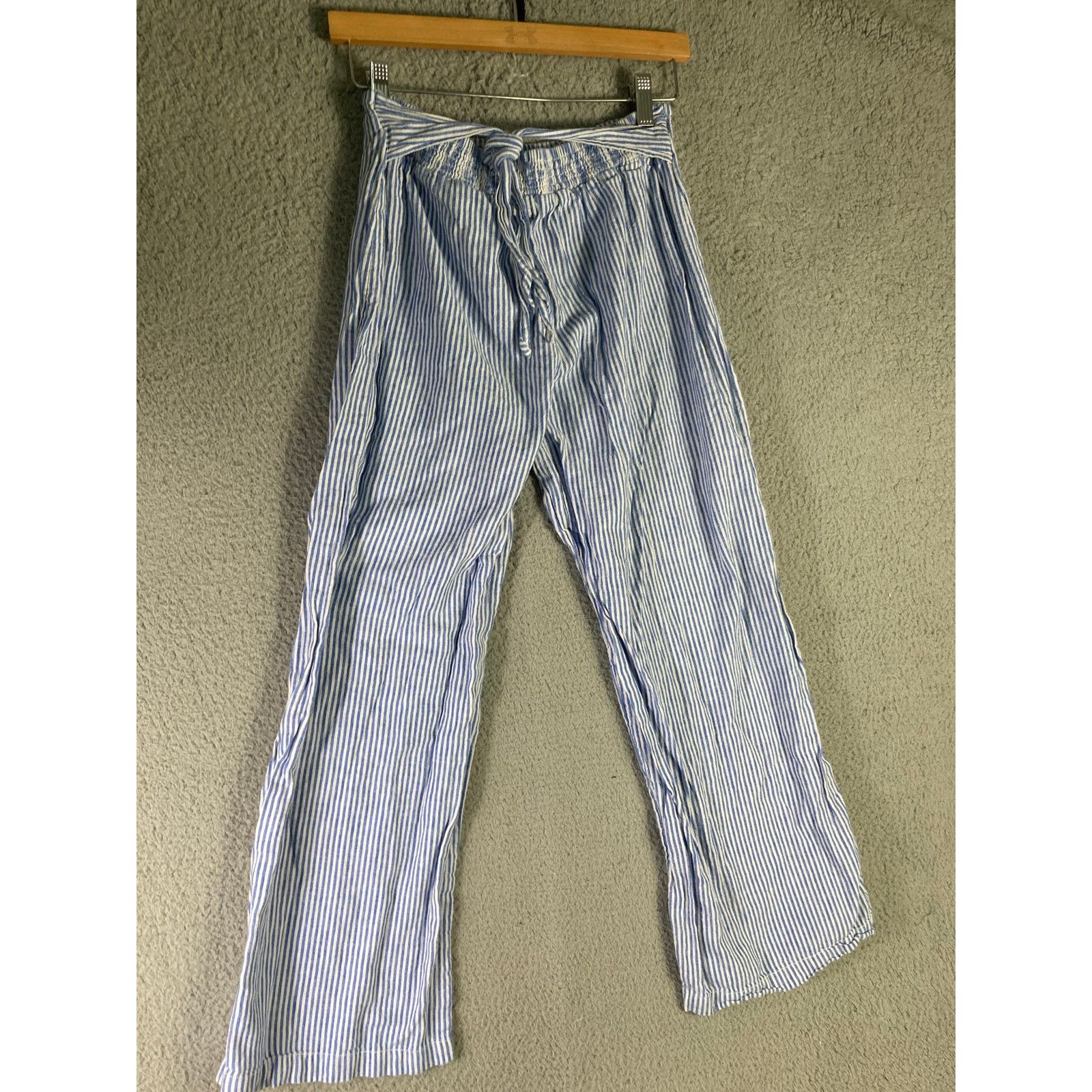 Other beachlunchlounge Women's Striped Wide-Leg Pants Blue Size S Size 26" / US 2 / IT 38 - 2 Thumbnail