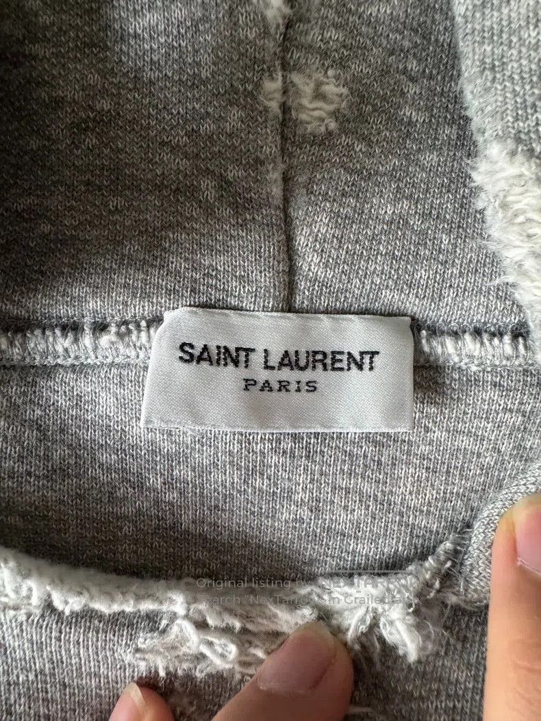 Saint Laurent Paris Saint Laurent Paris Grey logo sweatshirt. Size US S / EU 44-46 / 1 - 3 Thumbnail