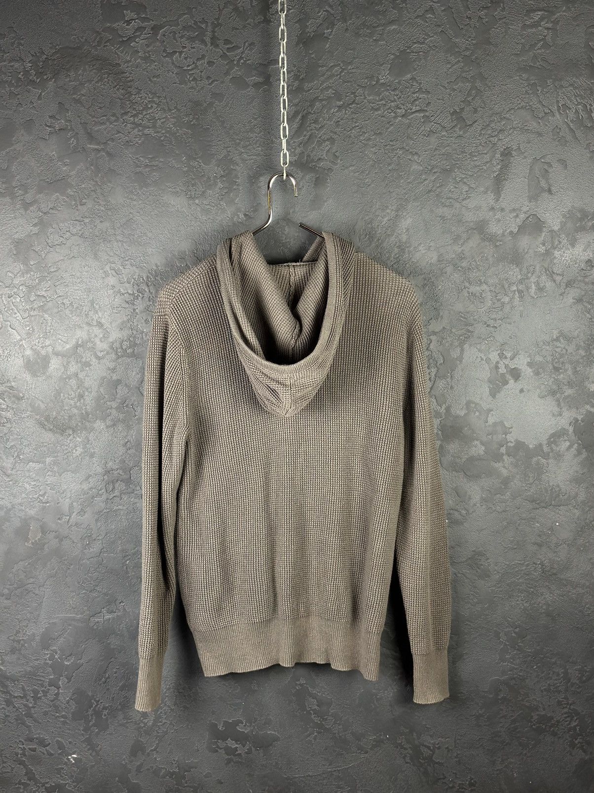 Allsaints All Saints Cotton Knitted Wells Full Zip Oversized Hoodie Size US S / EU 44-46 / 1 - 3 Thumbnail