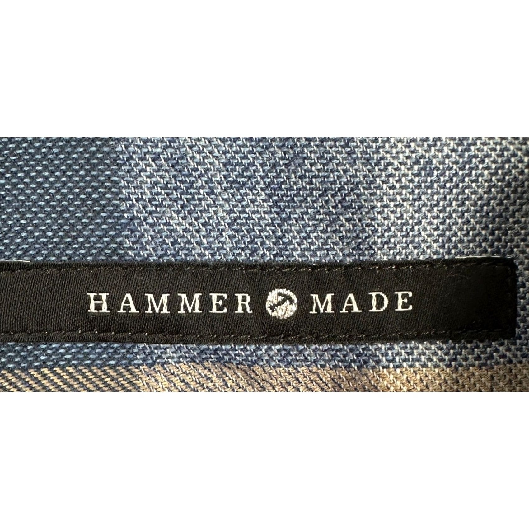 Vintage VINTAGE Hammer Made Shirt Mens L Blue Red Check Button-Down Slim Pattern: Check, Plaid Mens Clothing, Office, Business Casual, Travel Size 42R - 4 Thumbnail