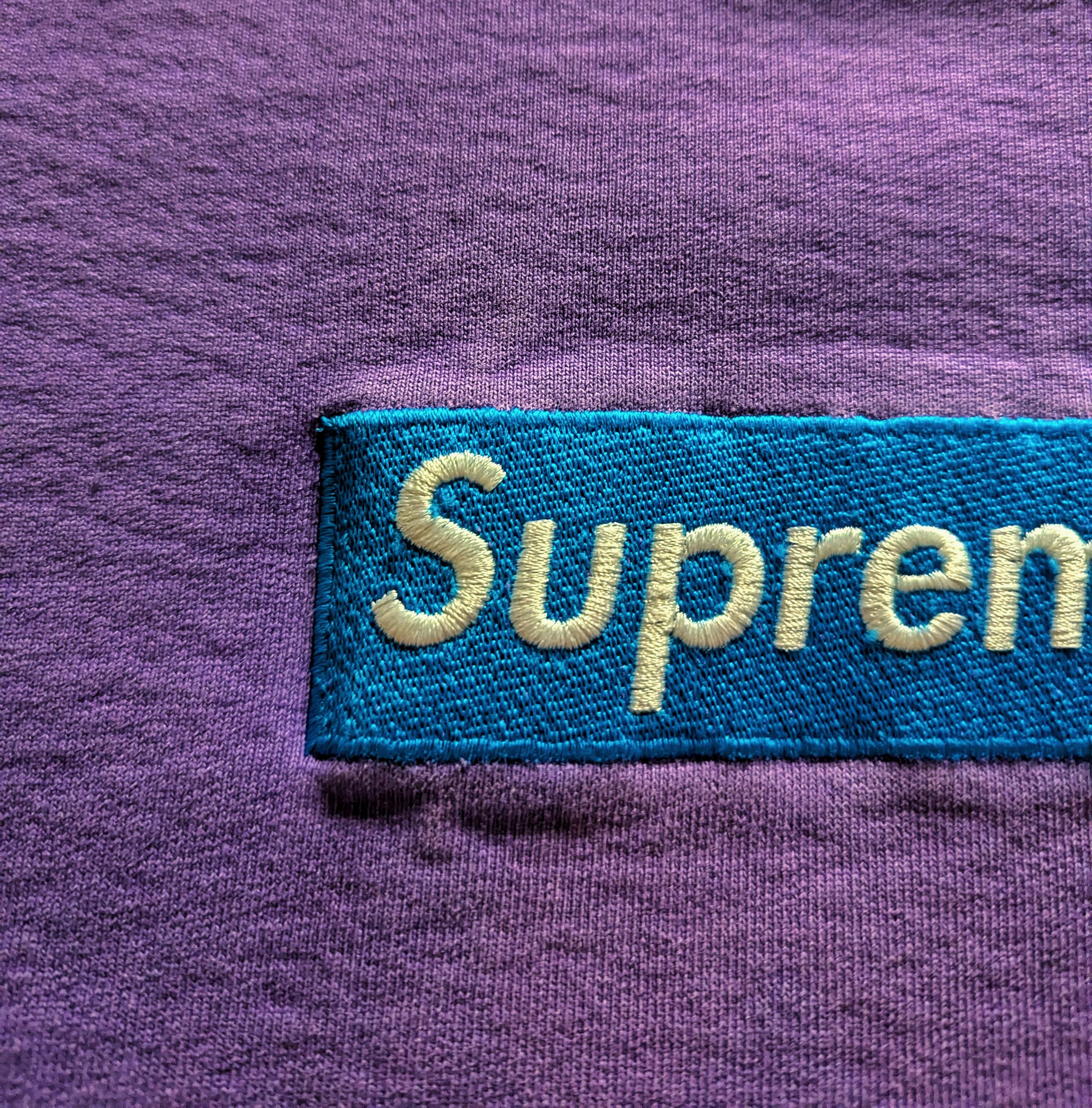 Supreme 2006 Supreme Purple / Teal Crewneck Size US L / EU 52-54 / 3 - 3 Thumbnail