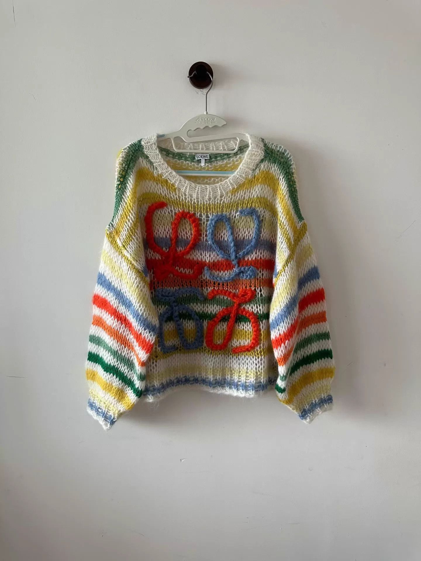 Loewe LOEWE Striped Mohair Sweater Size S Size S / US 4 / IT 40 - 1 Thumbnail