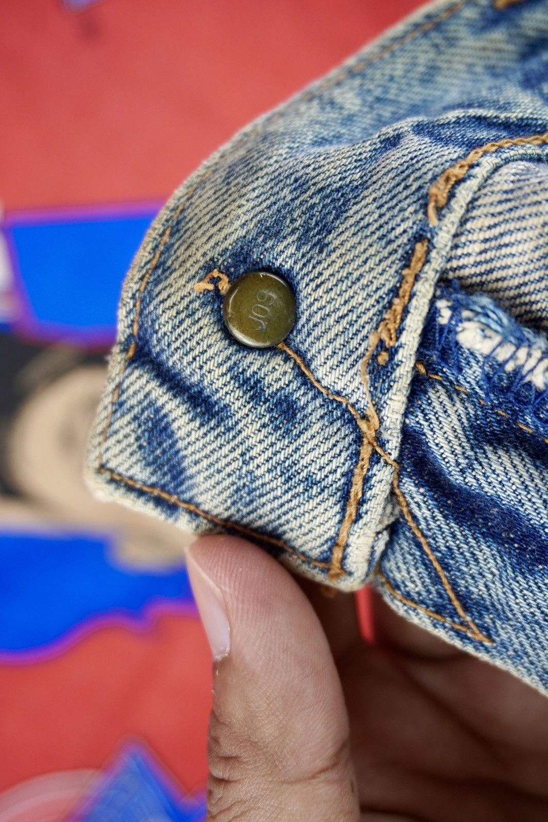 Levi's Vtg levis 551z 90s Big E Japan Made Selvedge Distressed Size US 30 / EU 46 - 12 Thumbnail