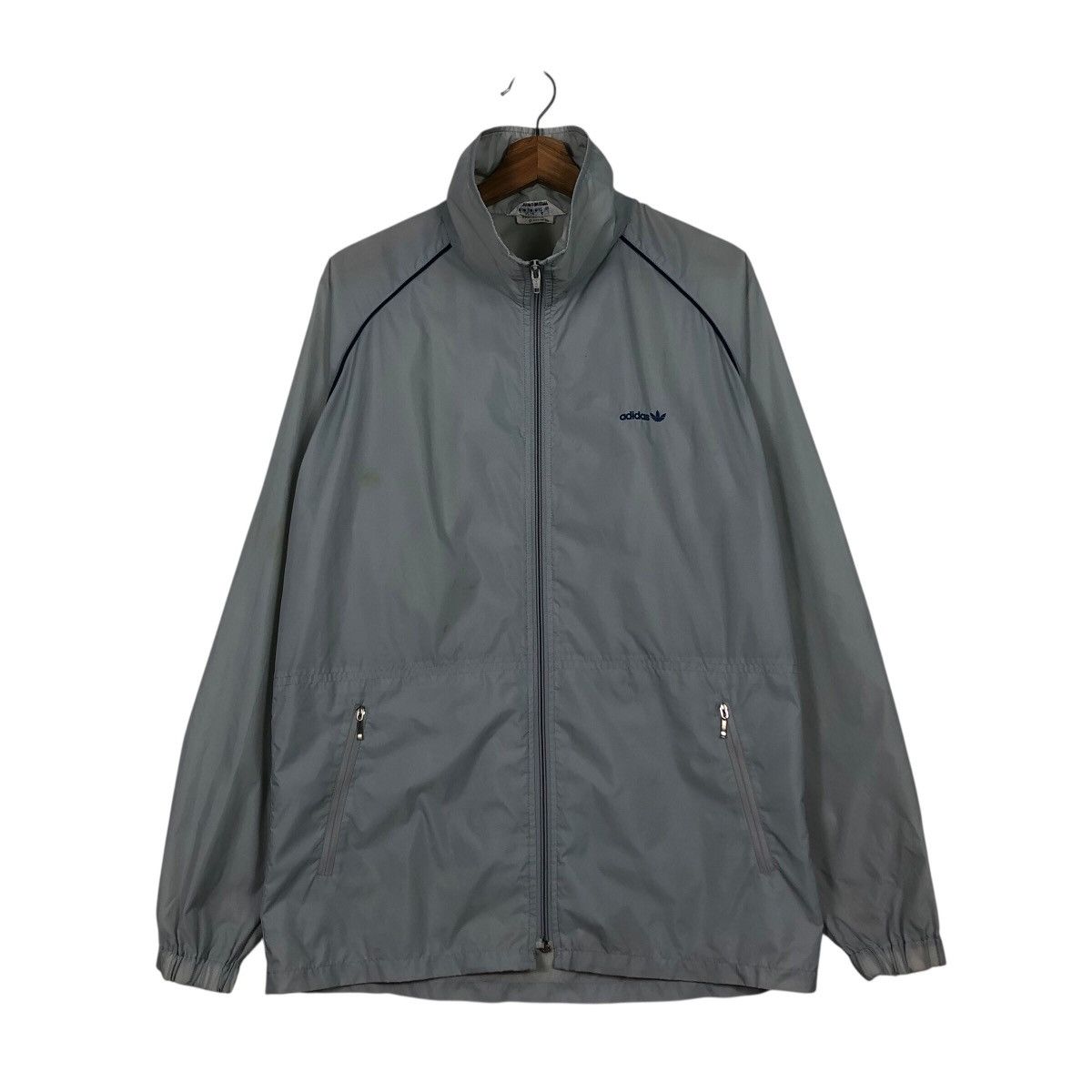 Adidas 📌Vintage 80's Adidas Light Zipper Jacket Size US M / EU 48-50 / 2 - 2 Thumbnail