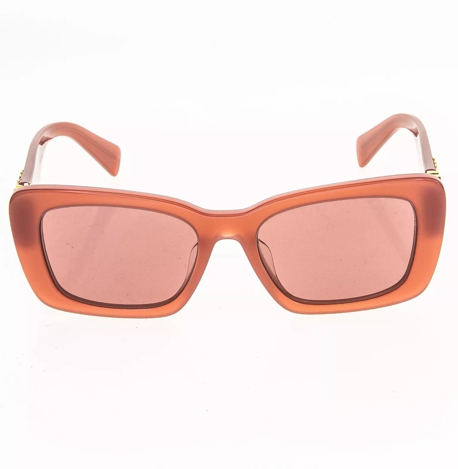 Miu Miu MIU MIU LOGO MU07YS Cognac Opal Violet Geometric Luxury 07Y Size ONE SIZE - 10 Thumbnail