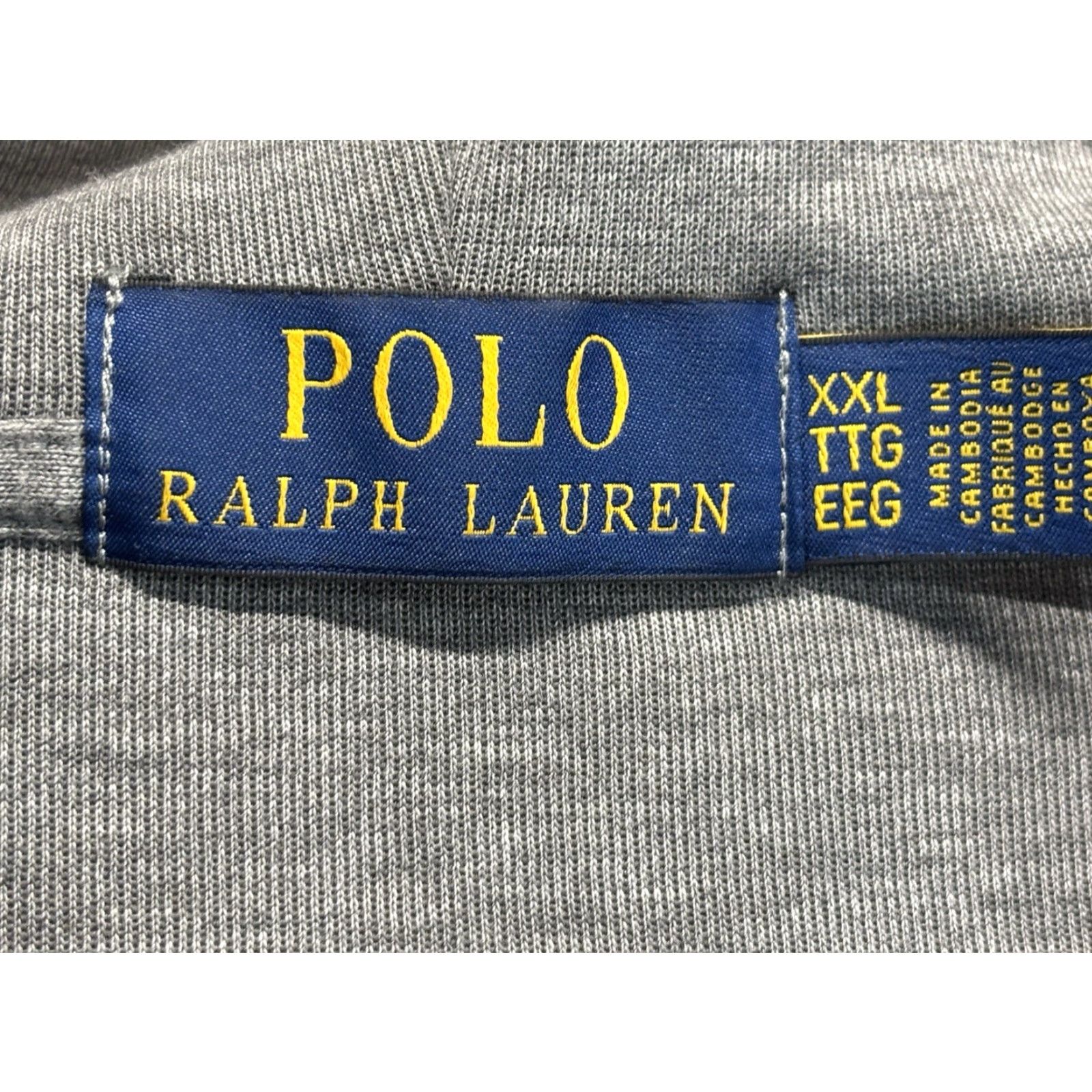 Polo Ralph Lauren Polo Ralph Lauren Full Zip Hoodie 2XL Mens Gray Hooded Logo Size US XXL / EU 58 / 5 - 6 Thumbnail