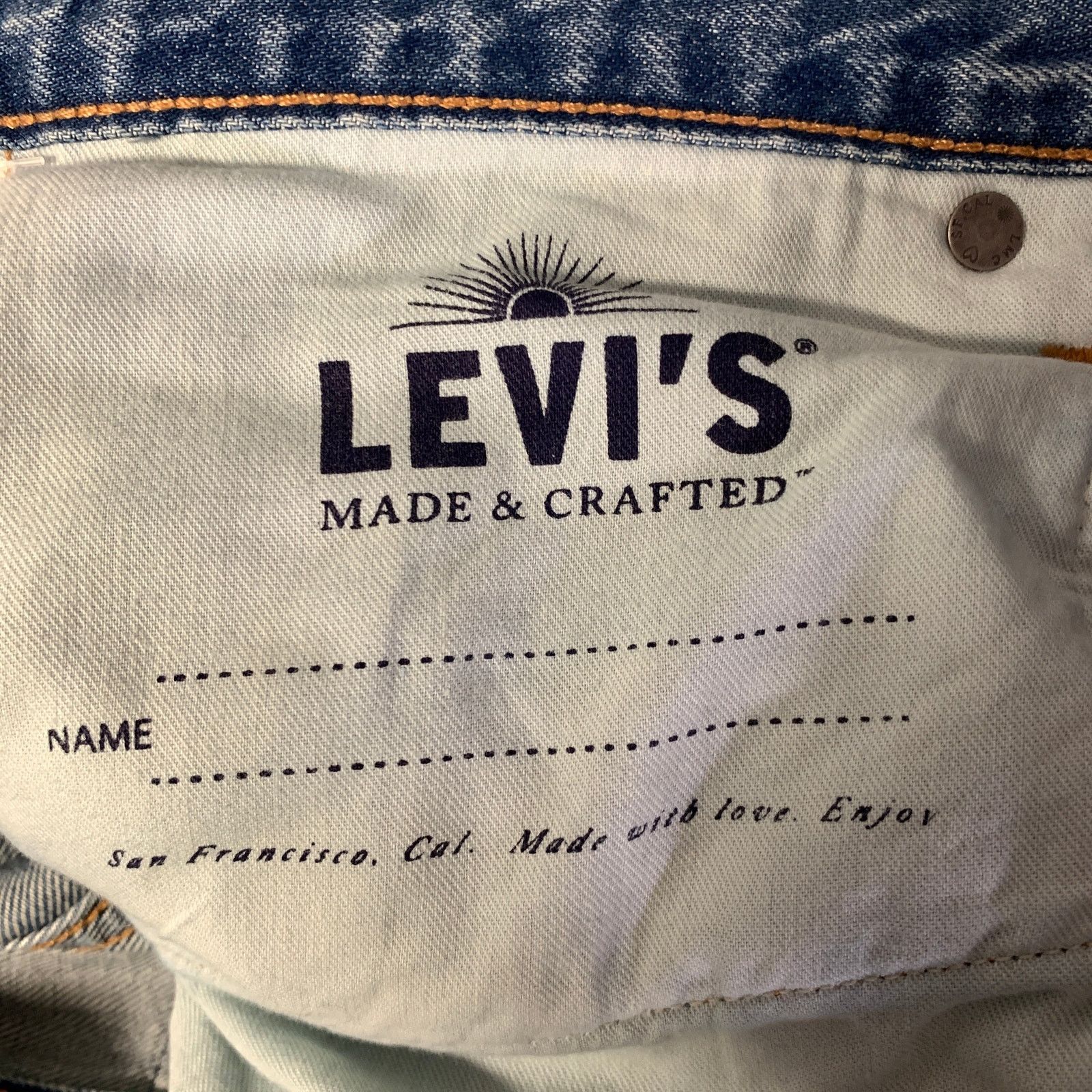 Levi's LEVI'S Size 32 Blue Organic Cotton Patchwork Jeans Size US 32 / EU 48 - 6 Thumbnail