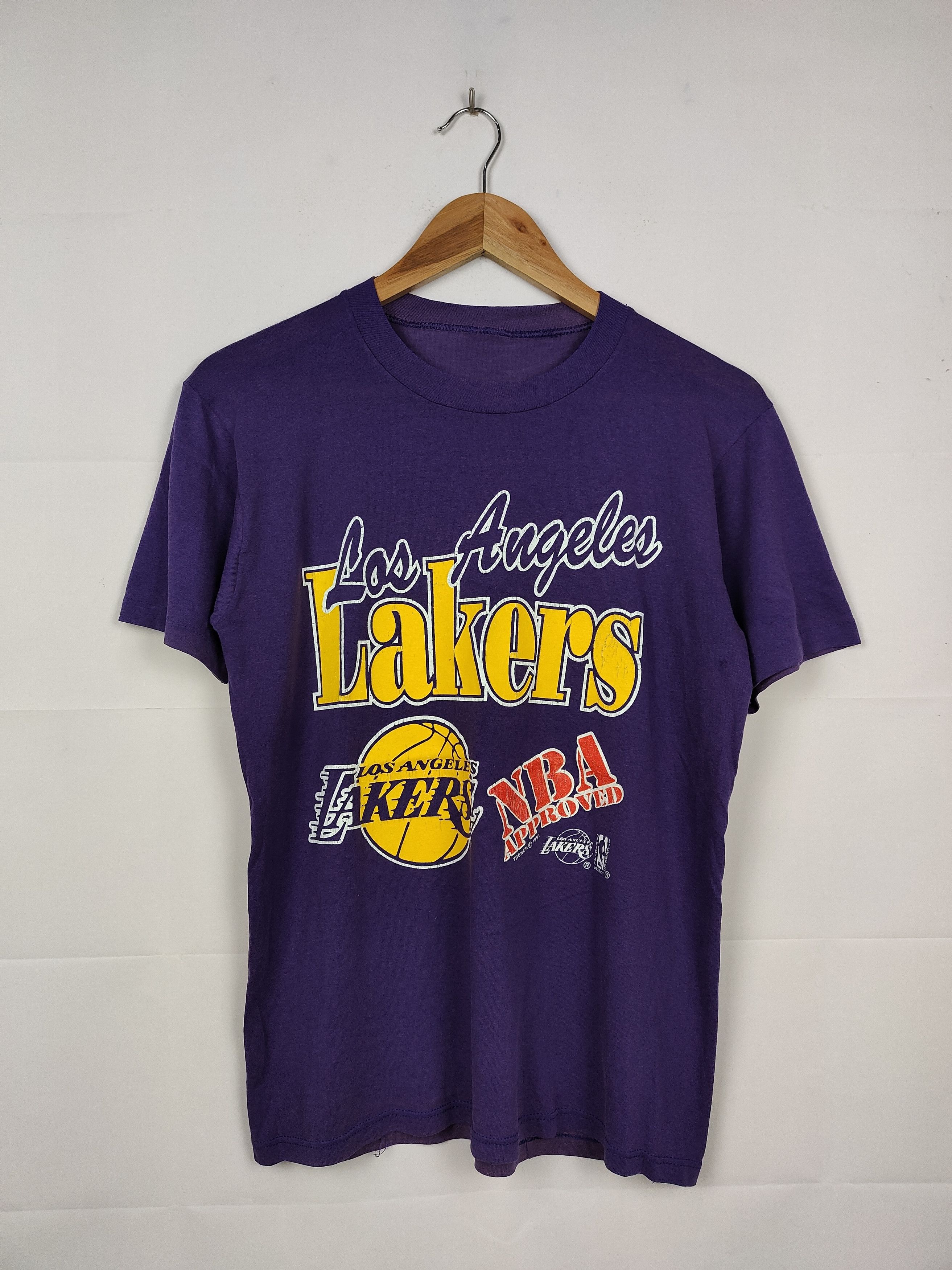 NBA × Vintage Vintage 90s NBA LA Lakers Shirt Size US S / EU 44-46 / 1 - 1 Thumbnail