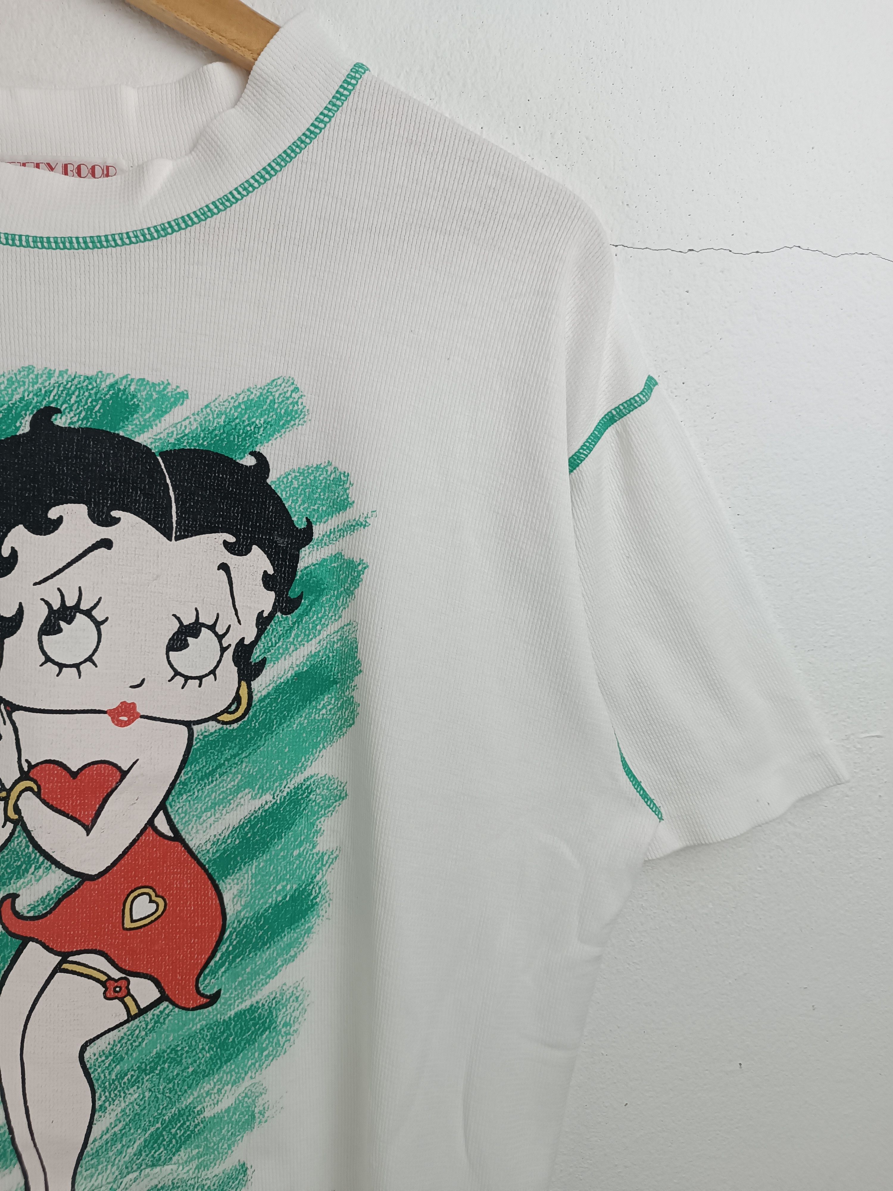 Vintage VINTAGE 90'S BETTY BOOP CROP TOP STYLE VERY RARE TEE Size US L / EU 52-54 / 3 - 6 Thumbnail