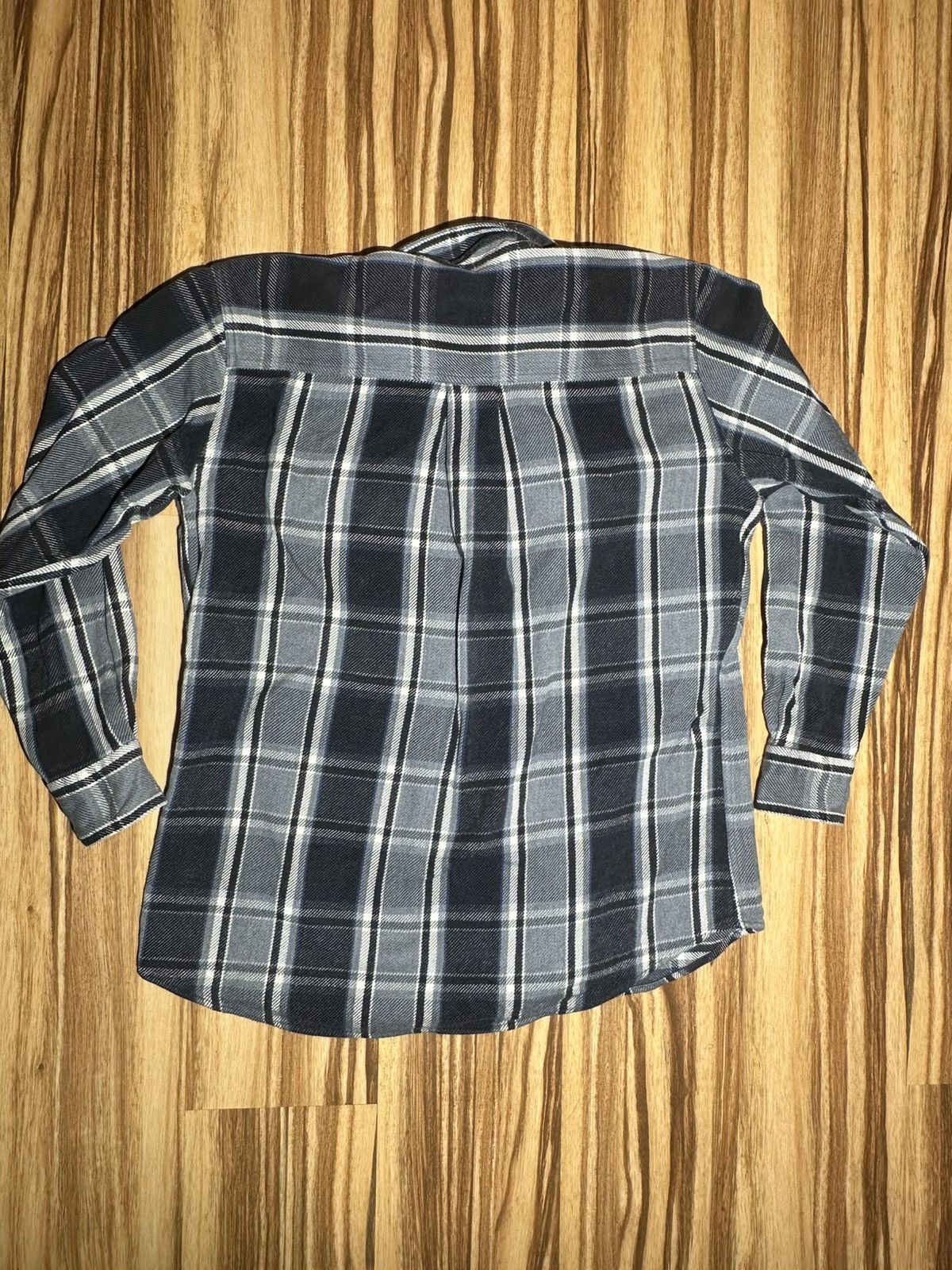 Other Men's shades of gray Thick Flannel Shirt Size US L / EU 52-54 / 3 - 5 Thumbnail