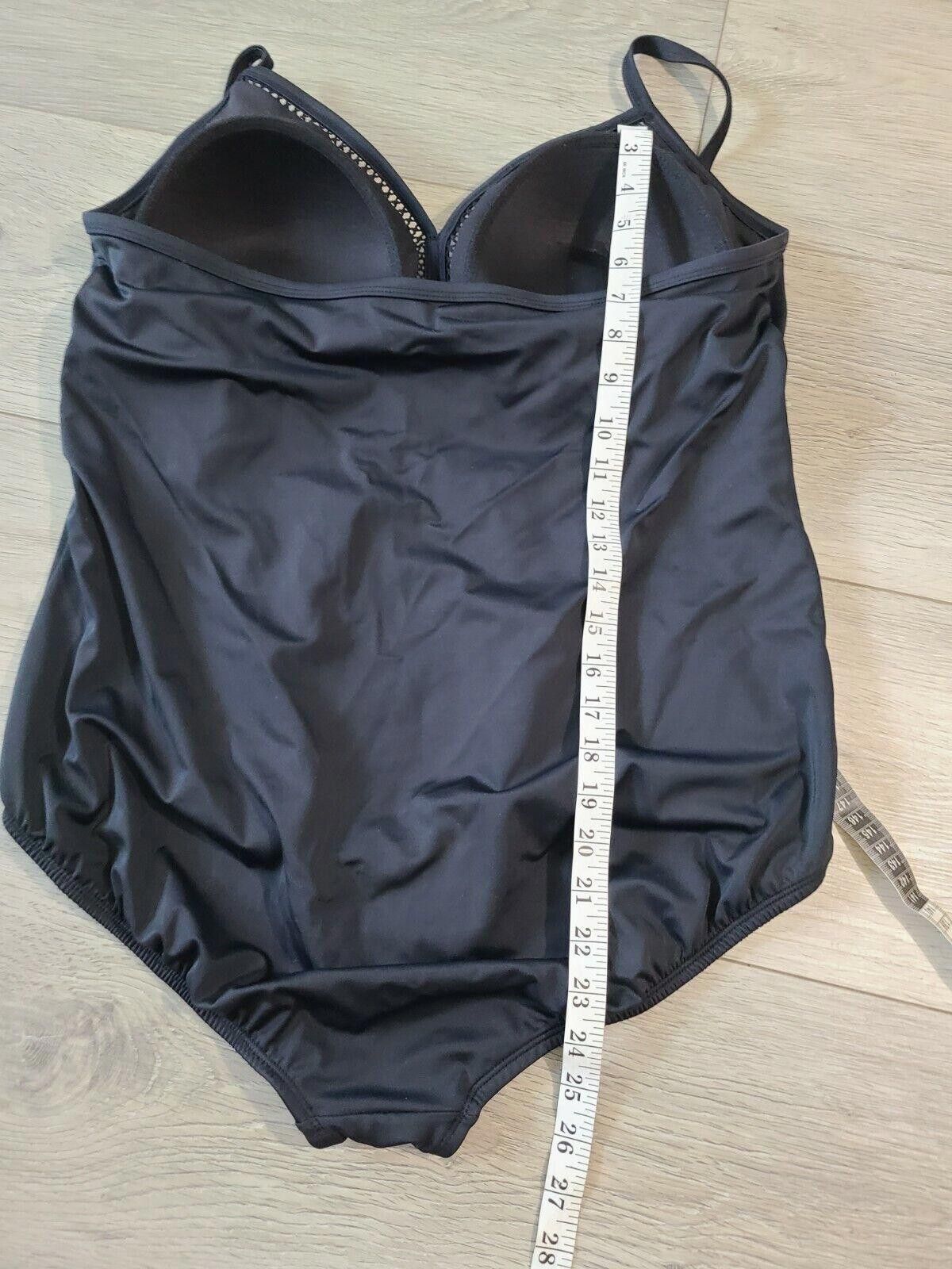 Designer Time And True Swimsuit 2x Plus Sexy 20w 22w Black Halter Size ONE SIZE - 7 Thumbnail