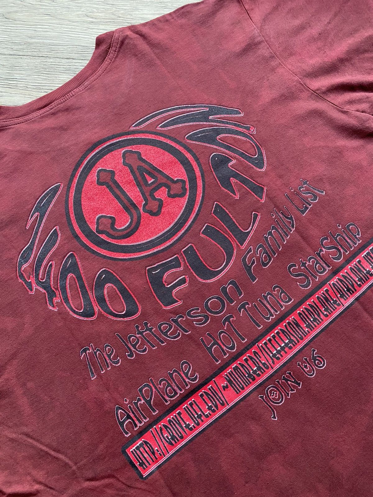 Band Tees × Vintage Vintage Jefferson Airplane Hot Tuna Starship Tour Size US XL / EU 56 / 4 - 6 Thumbnail