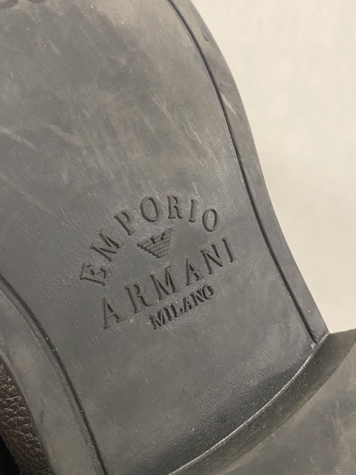 Emporio Armani Emporio Armani Brown Leather Oxford Derby Shoes Size: 44 Size US 11 / EU 44 - 10 Thumbnail