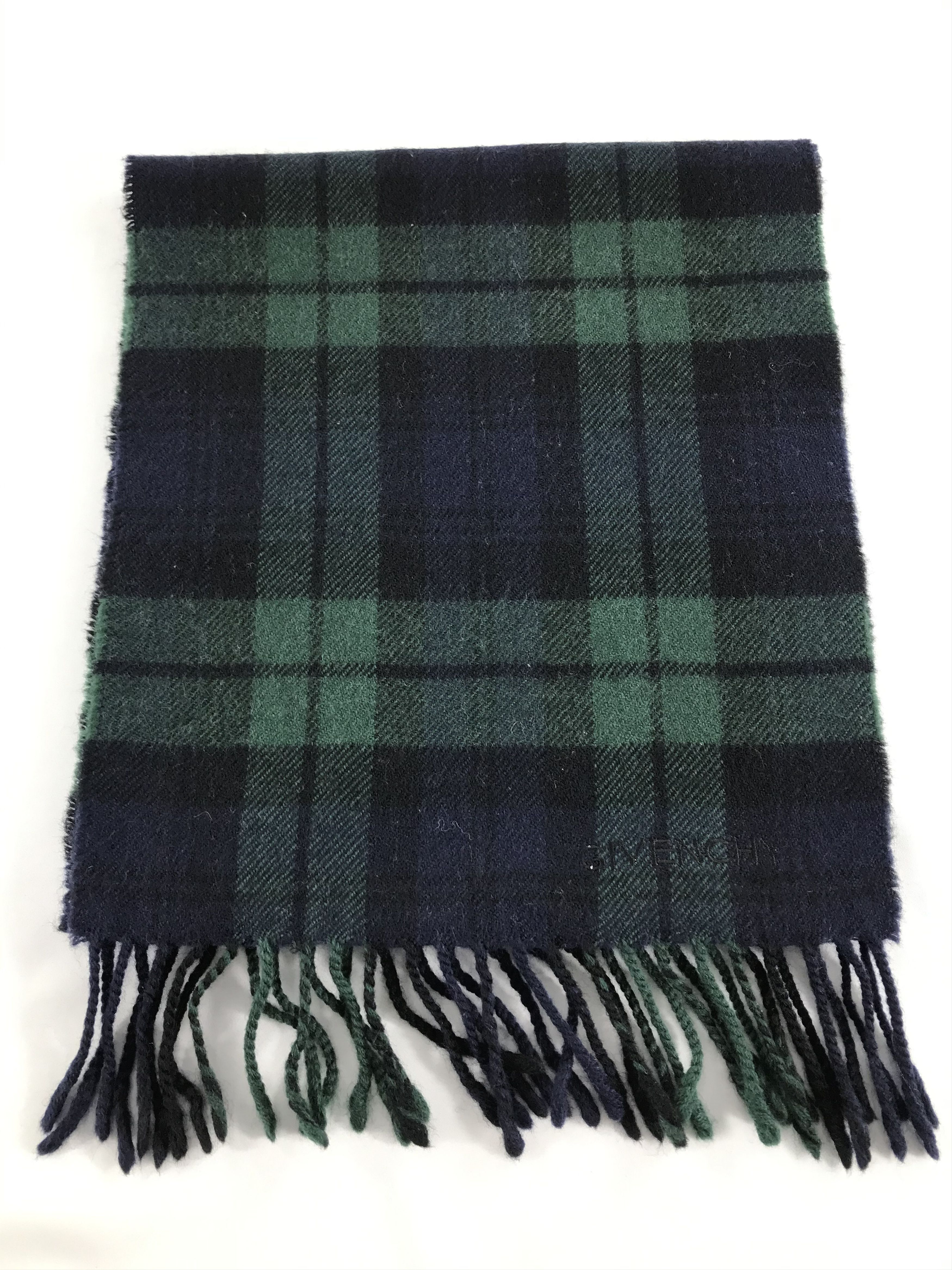 Givenchy Givenchy Tartan Wool Scarf Muffler Neck Wrap V268 Size ONE SIZE - 2 Thumbnail