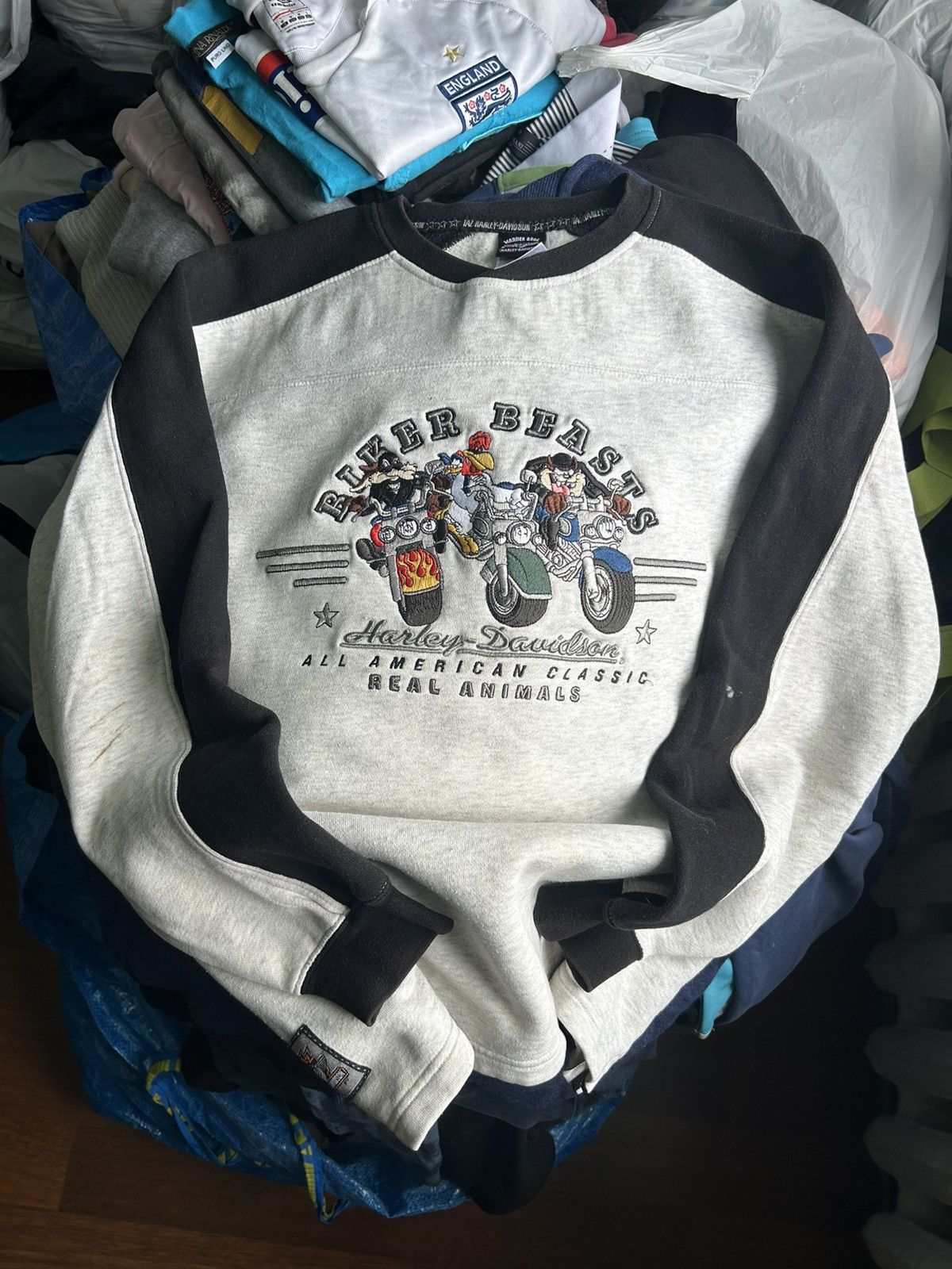 Harley Davidson Vintage Harley Davidson 00s Warner Bros Men’s Sweater Sz M Size US M / EU 48-50 / 2 - 4 Thumbnail