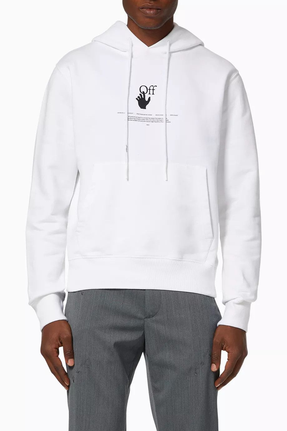 Off-White White Graff Logo Hoodie Size US XXL / EU 58 / 5 - 3 Thumbnail