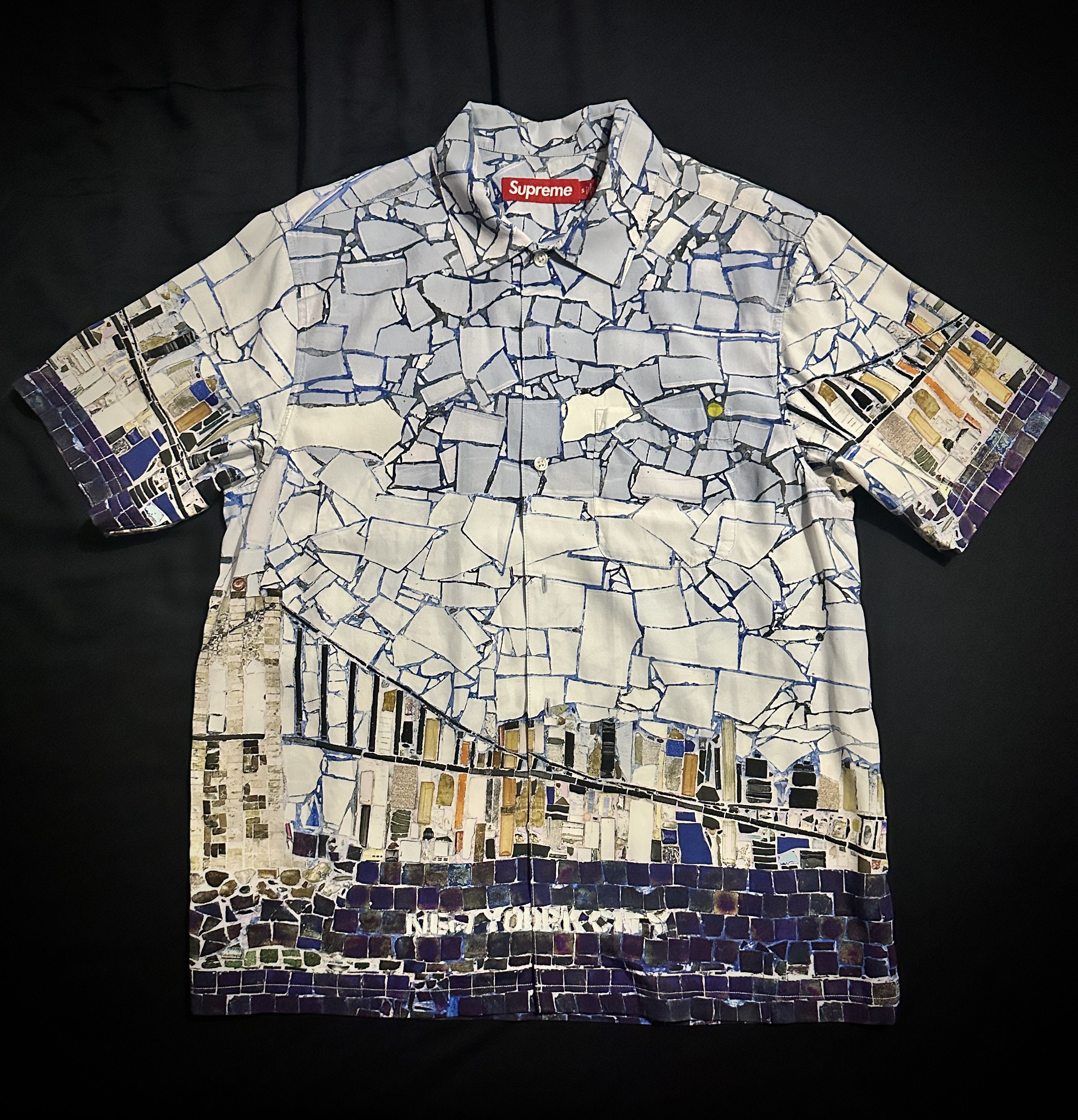 Supreme Supreme Mosaic Button Up Shirt Short Sleeve SS Size US S / EU 44-46 / 1 - 2 Thumbnail
