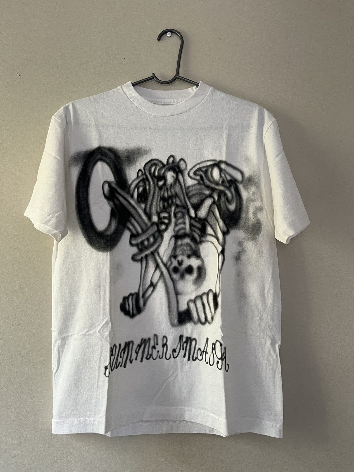 Travis Scott Travis Scott Summer Smash 2024 “Graffiti Skeleton Biker” Tee Size US M / EU 48-50 / 2 - 5 Thumbnail
