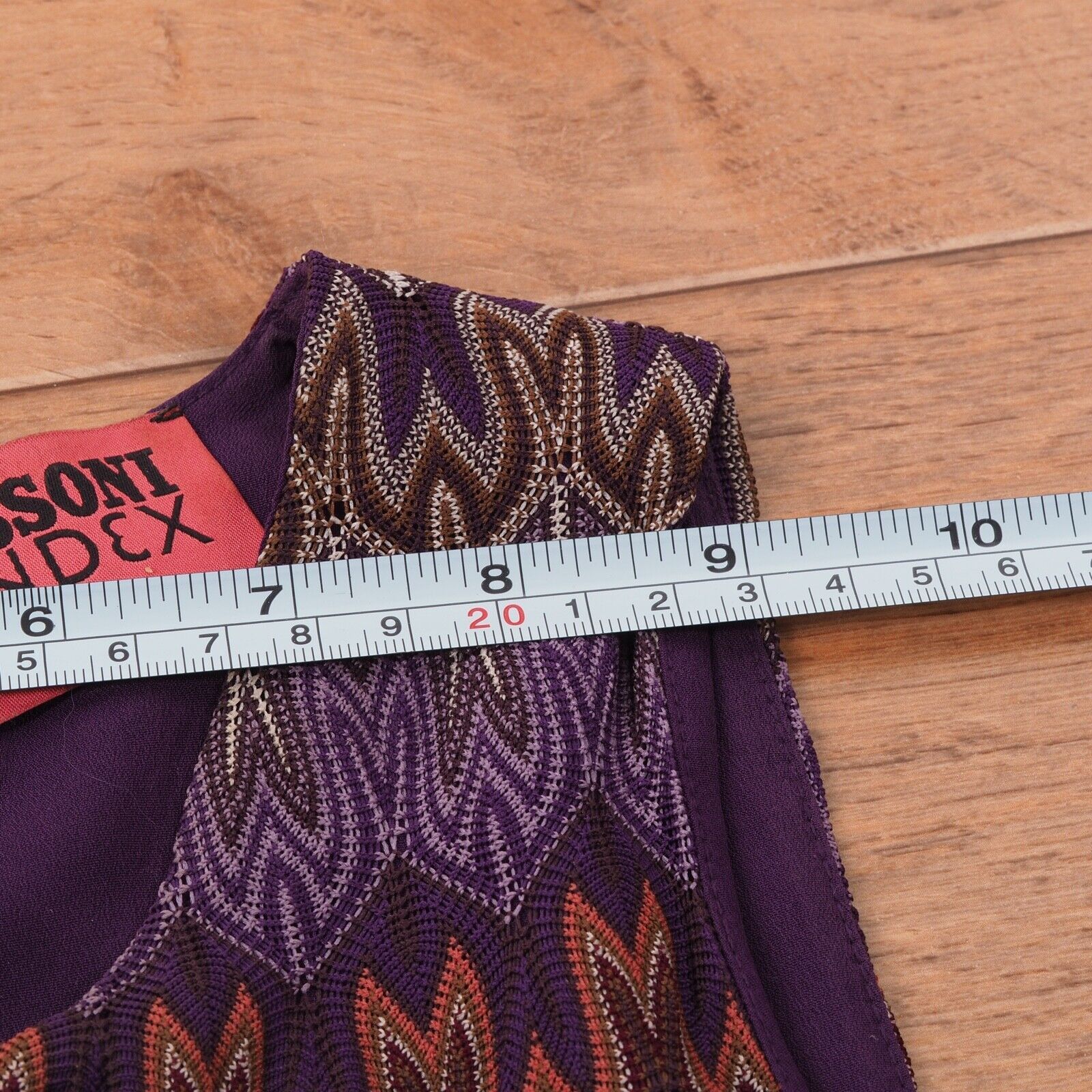 Missoni MISSONI Lindex Multicolor Sleeveless Purple Dress Size XS / US 0-2 / IT 36-38 - 7 Thumbnail