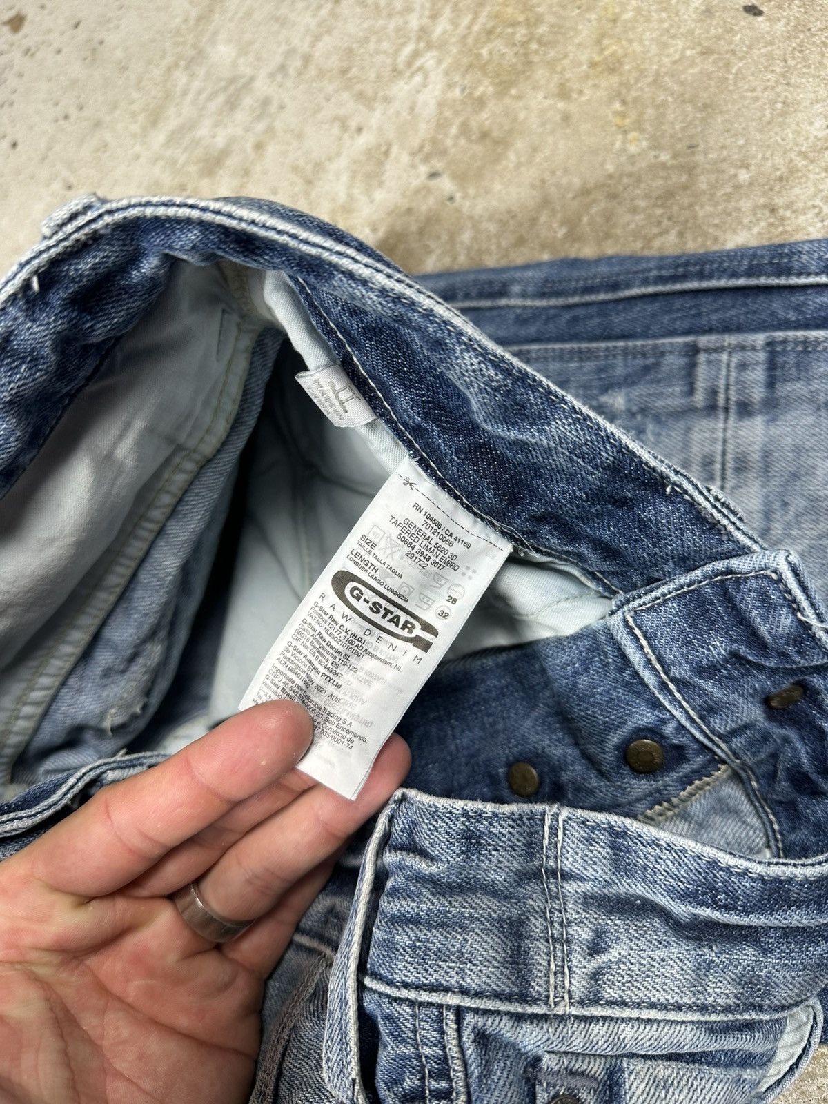 G-Star × Japanese Brand × Vintage Vintage Y2K G Star Raw 3301 Embroidery Denim Pants Jeans Size US 28 / EU 44 - 11 Thumbnail
