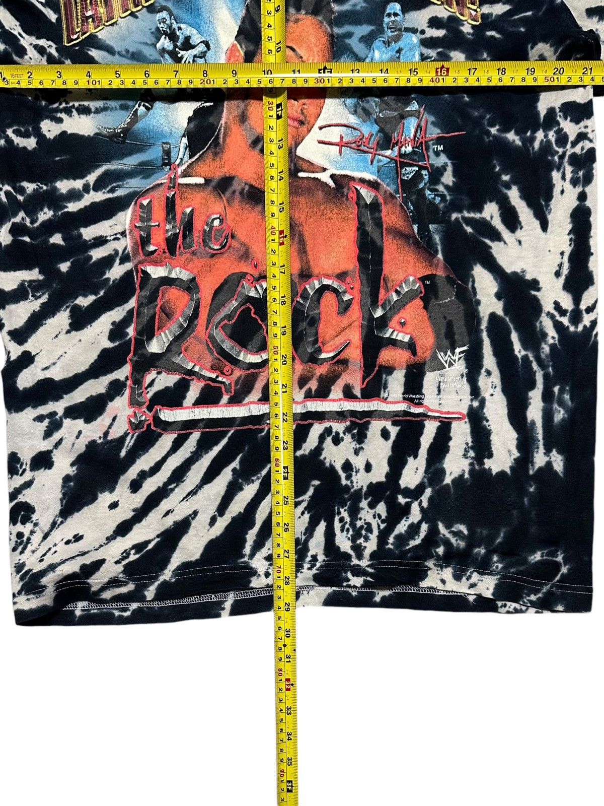Vintage × WWF 💥HOT ITEM💥 VINTAGE 1999s WF THE ROCK TYE DYE Size US L / EU 52-54 / 3 - 14 Thumbnail