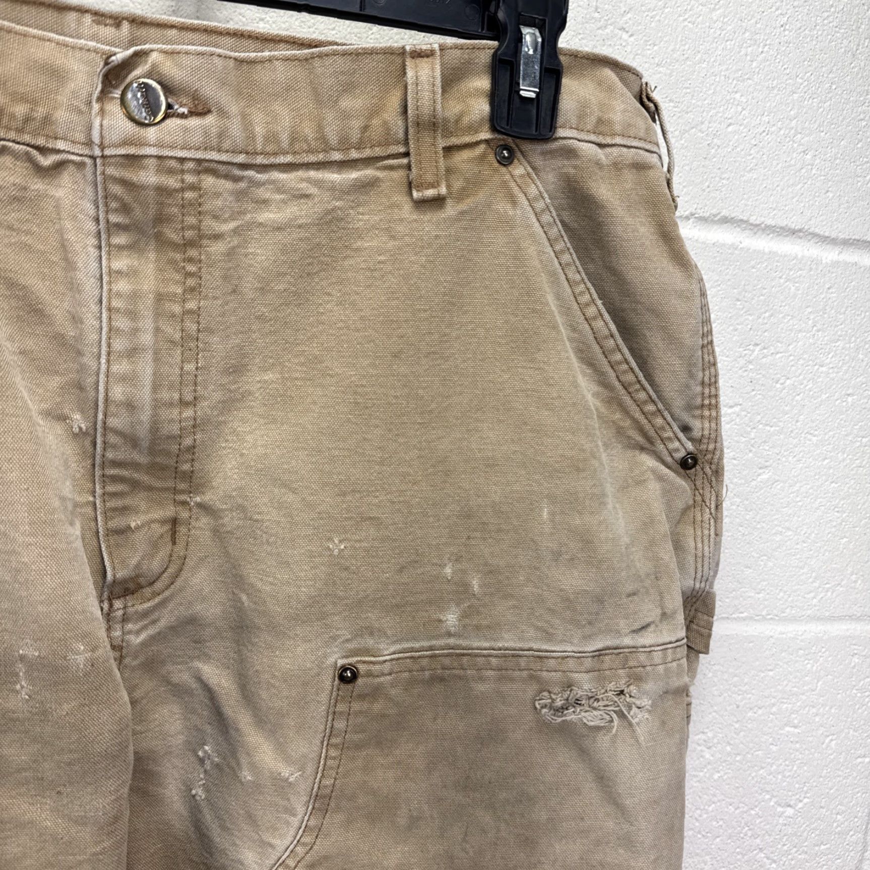 Carhartt VINTAGE Carhartt Men Pants Carpenter 38x30 Brown Canvas Workwear 90s Grunge Retro Size US 38 / EU 54 - 3 Thumbnail