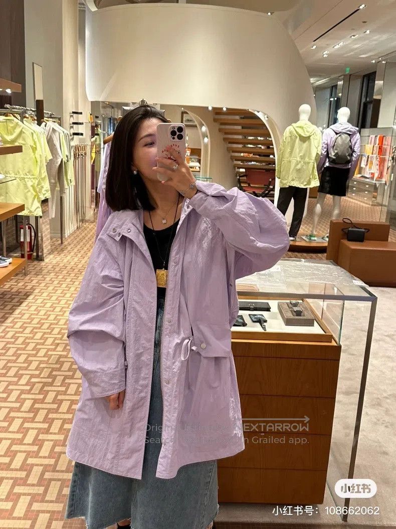 Hermes Hermes Long purple trench coat Size US M / EU 48-50 / 2 - 8 Thumbnail