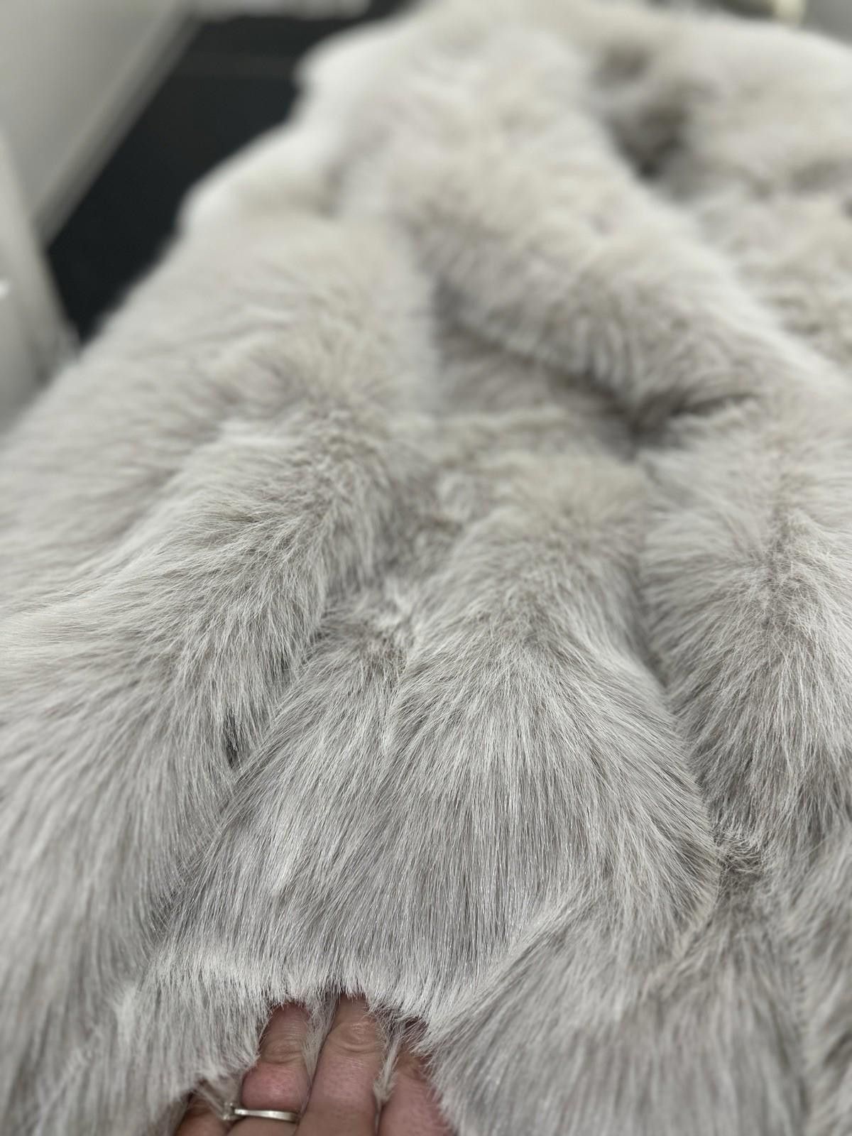 ZARA faux fur coat with buttons BNWT