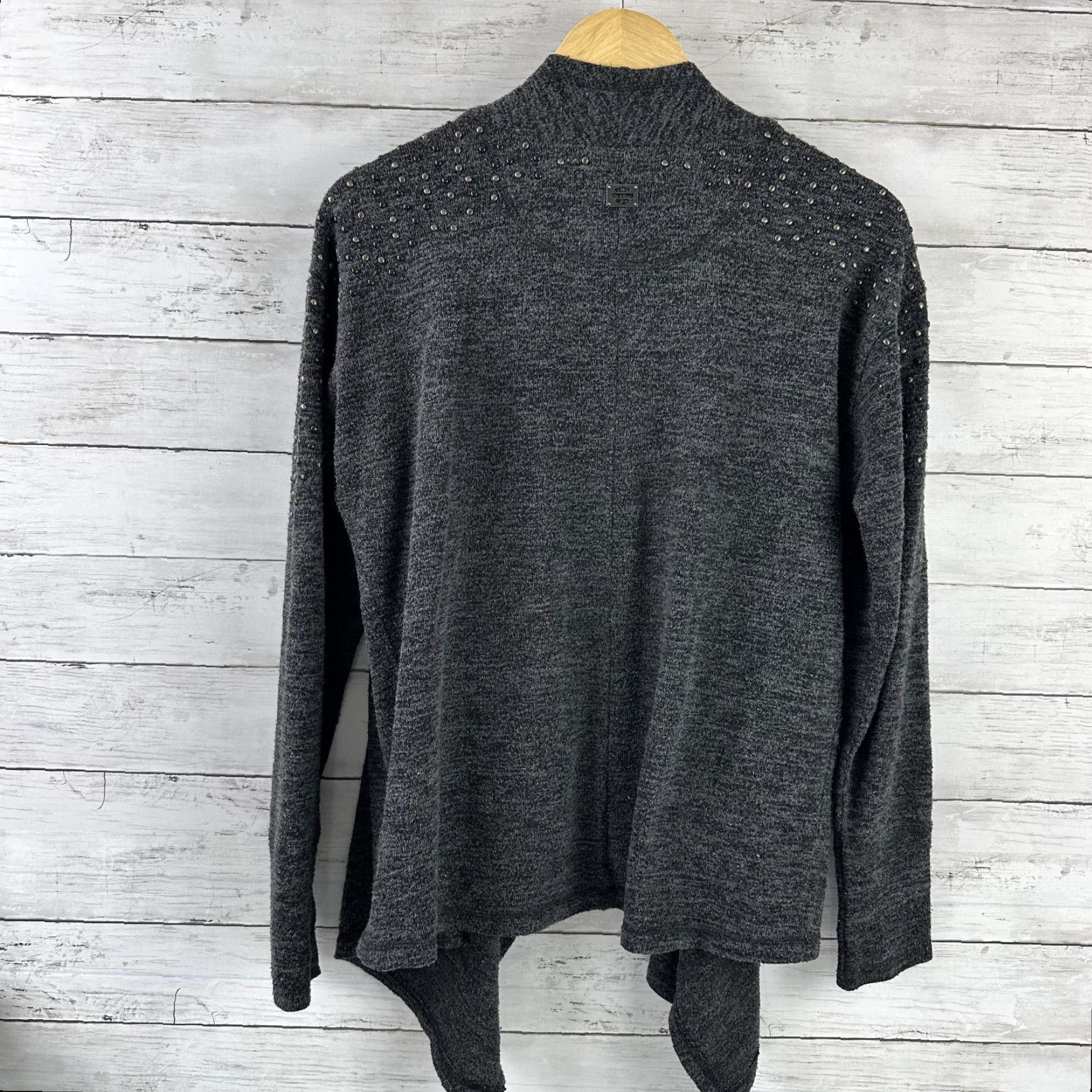 Harley Davidson Harley-Davidson Womens Cardigan Open Medium Dark Gray bling Size M / US 6-8 / IT 42-44 - 7 Thumbnail