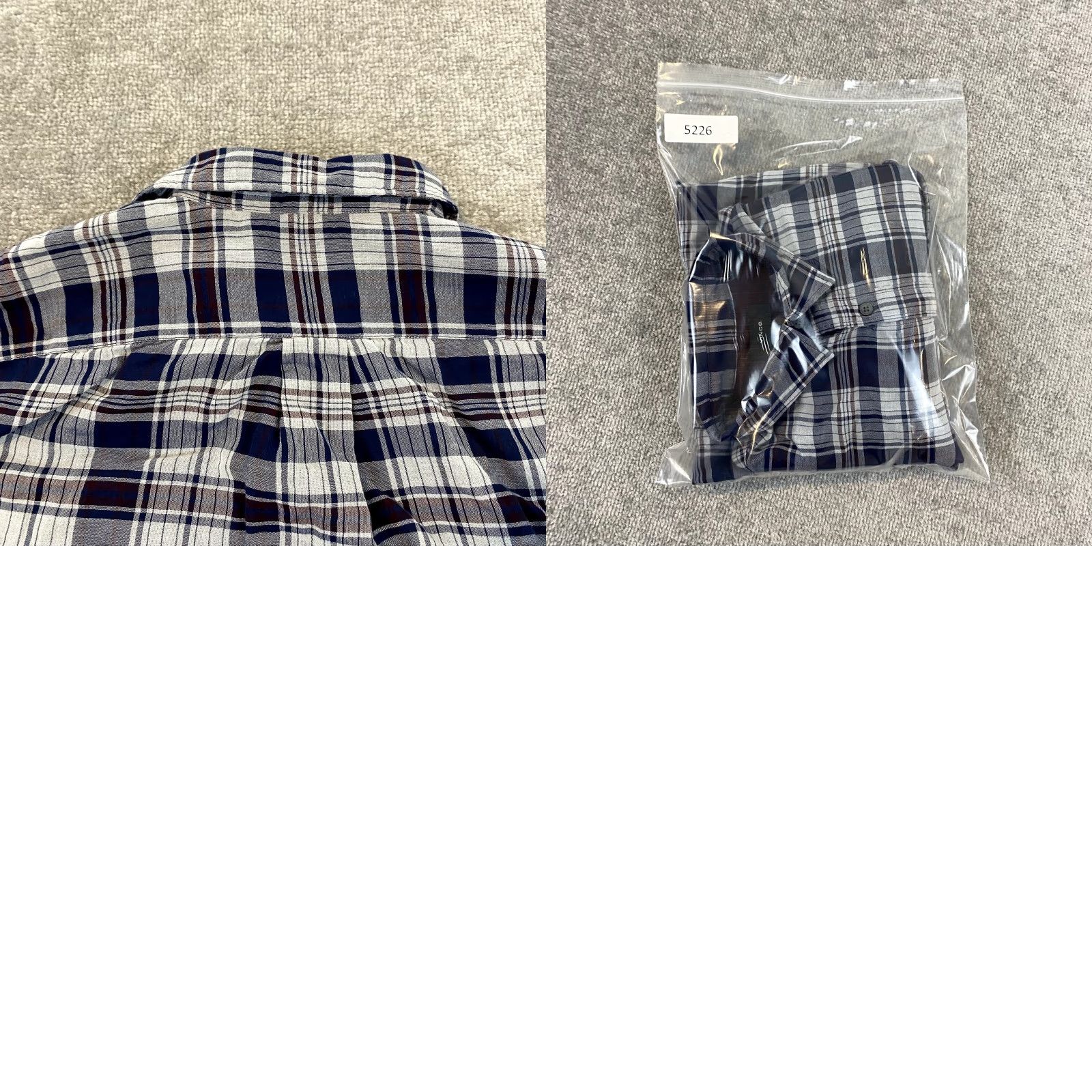 Vince VINCE Shirt Mens Medium Red White Blue Plaid Button Up Dress Casual Collared L/S Size US M / EU 48-50 / 2 - 9 Thumbnail