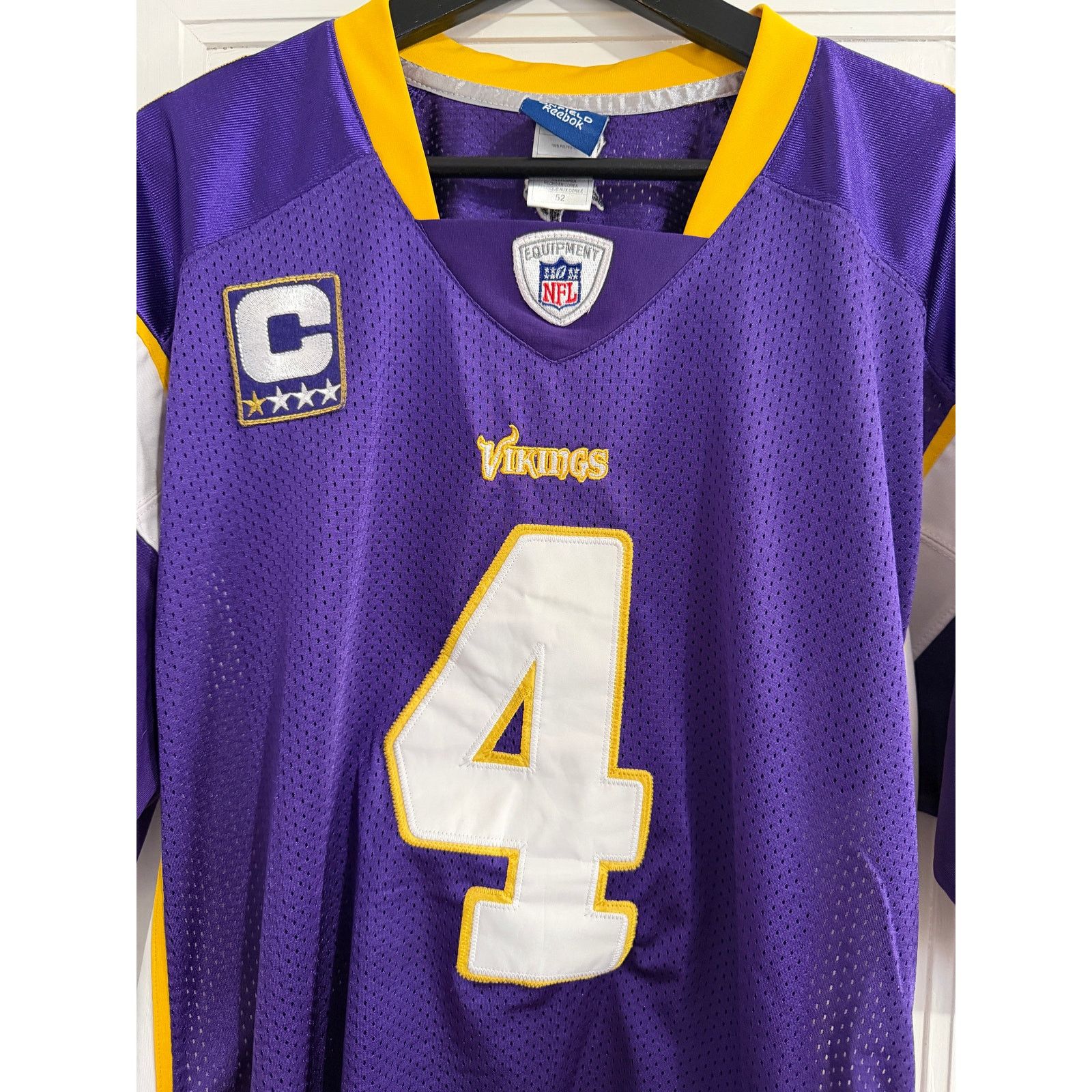Reebok Brett Favre Minnesota Vikings Jersey Size 52 (XL) Size US XL / EU 56 / 4 - 3 Thumbnail