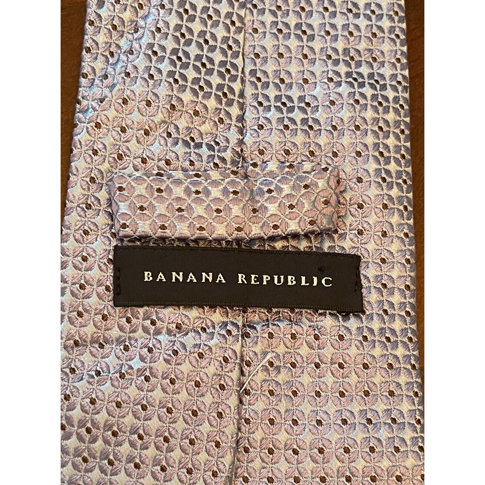 Banana Republic Banana Republic Blue Purple 100% Silk Made In Turkey Size ONE SIZE - 8 Thumbnail