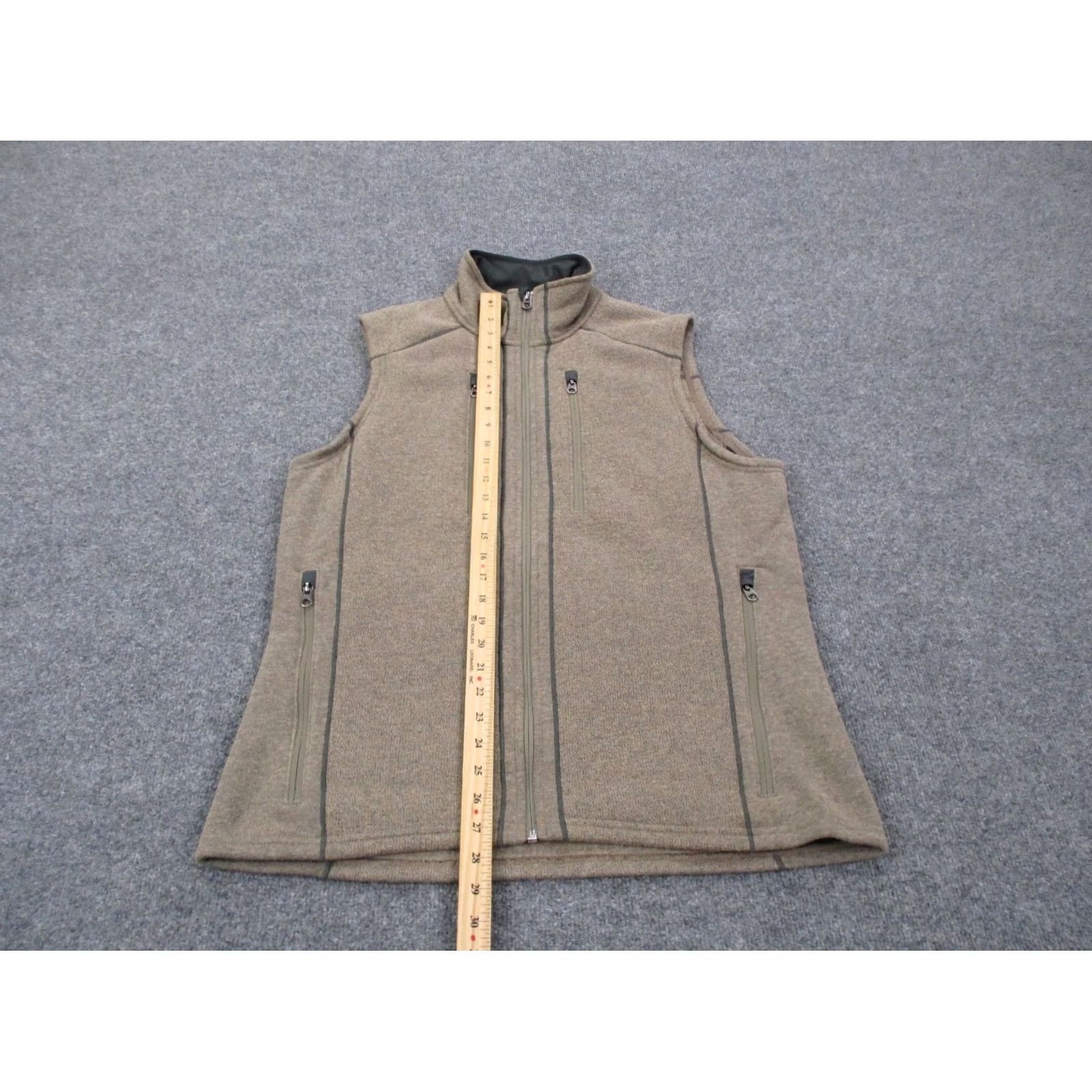 Vintage Kuhl Vest Jacket Mens L Brown Polyester Fleece Zip Full Zip Pockets Outdoor Hiking Windproof Thermal 90s Theme Winter Fall Size US L / EU 52-54 / 3 - 3 Thumbnail
