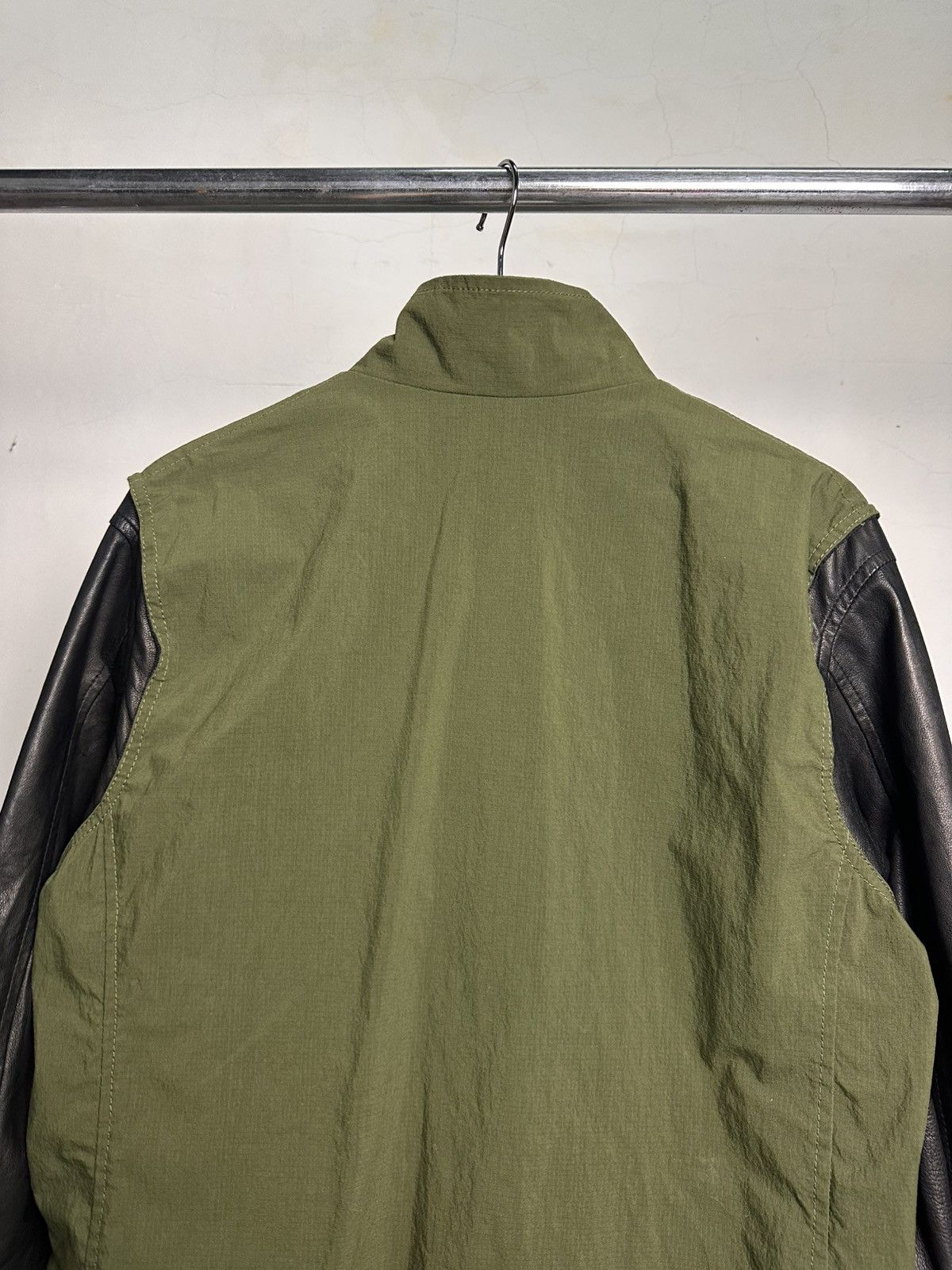 Giorgio Brato Giorgio Brato Ripstop Hybrid Leather Ratti Biker Jacket Size US L / EU 52-54 / 3 - 12 Thumbnail