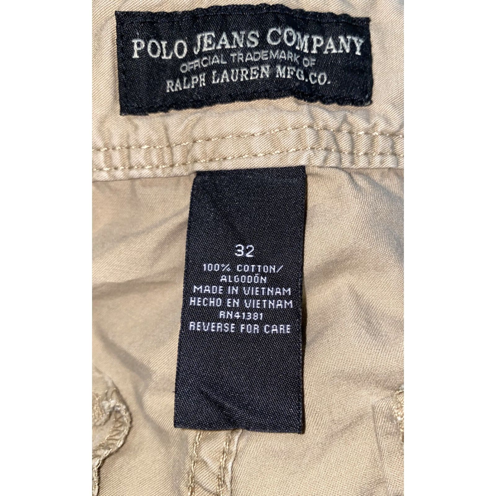 Polo Ralph Lauren POLO RALPH LAUREN POLO JEANS CO Cargo Shorts Men Beige Cotton Size 32 Regular Front Flat Front Casual Denim & Cotton Shorts 32 Mens Size US XS / EU 42 / 0 - 6 Thumbnail