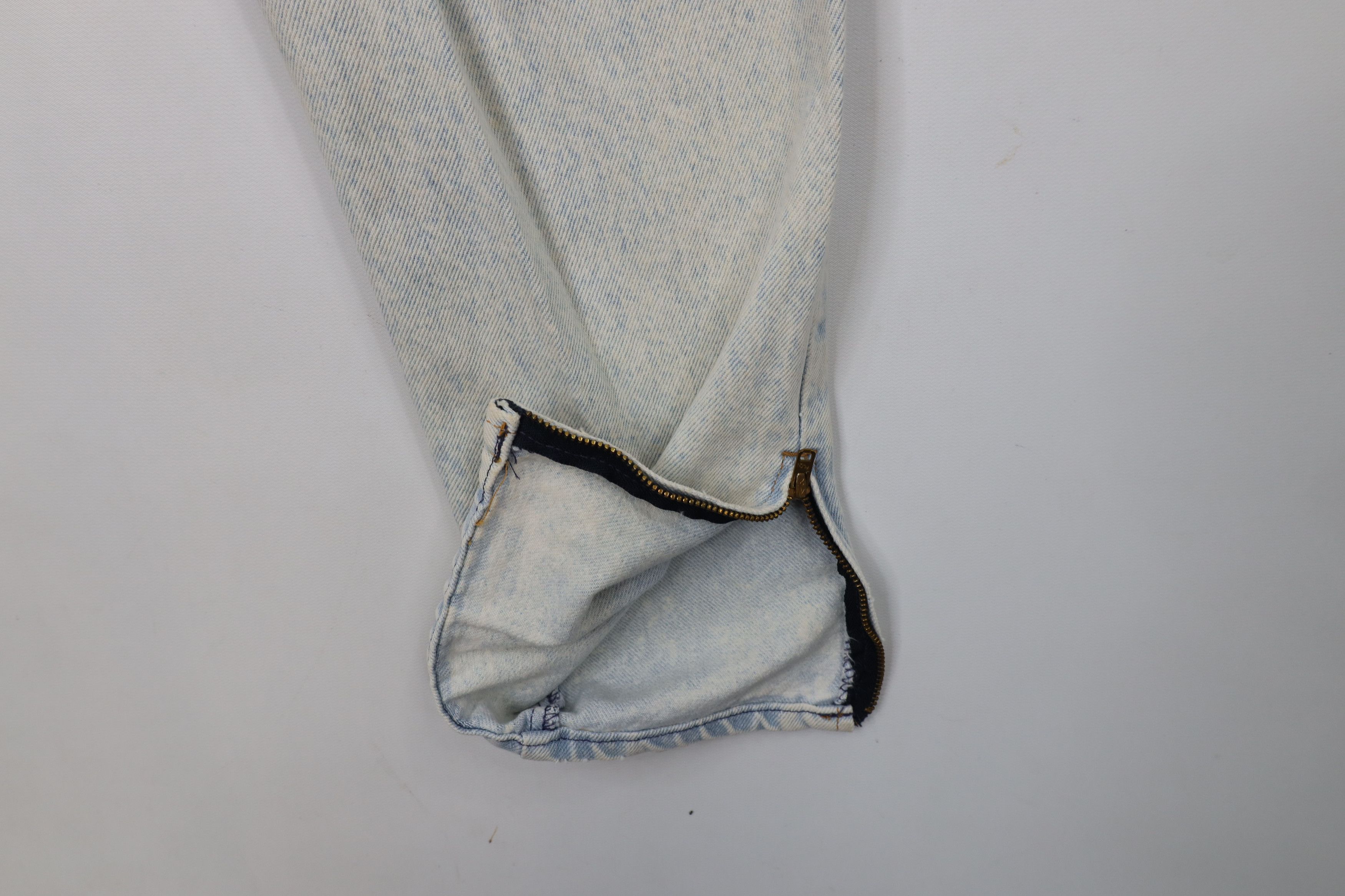 Vintage Vintage 90s Streetwear Acid Wash Tapered Leg Jeans Blue Size 32" / US 10 / IT 46 - 5 Thumbnail