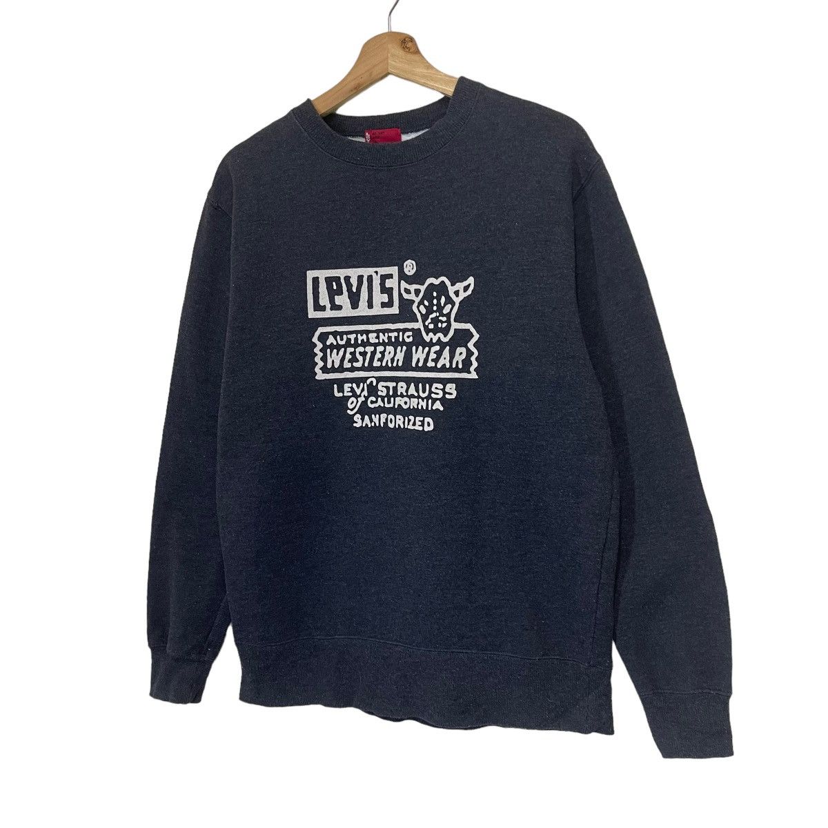 Levi's Vintage Levis Authentic Western Wear Big Logo Sweatshirt Size US M / EU 48-50 / 2 - 3 Thumbnail