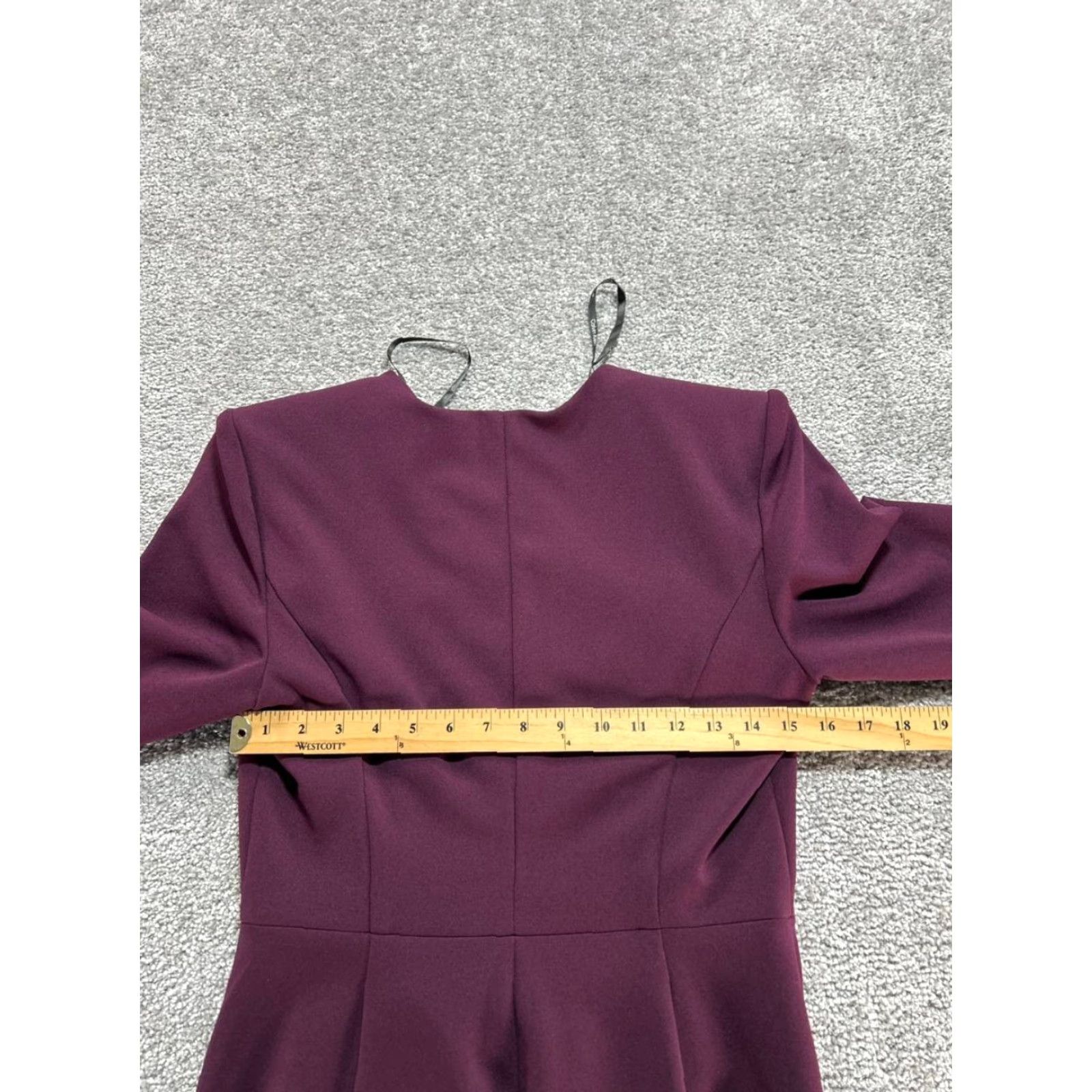 Calvin Klein Calvin Klein Womens Dress Surplice Side Zip Sheath 8 Purple Elbow Sleeve Midi V-Neck Zip Size M / US 6-8 / IT 42-44 - 6 Thumbnail