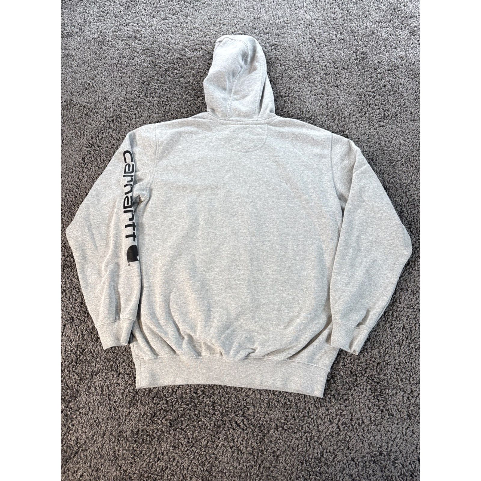 Carhartt Carhartt Hoodie Men's M Gray Loose Fit Fleece Pullover Logo Embroidered Pocket Hooded Crewneck Sleeve Size US M / EU 48-50 / 2 - 5 Thumbnail
