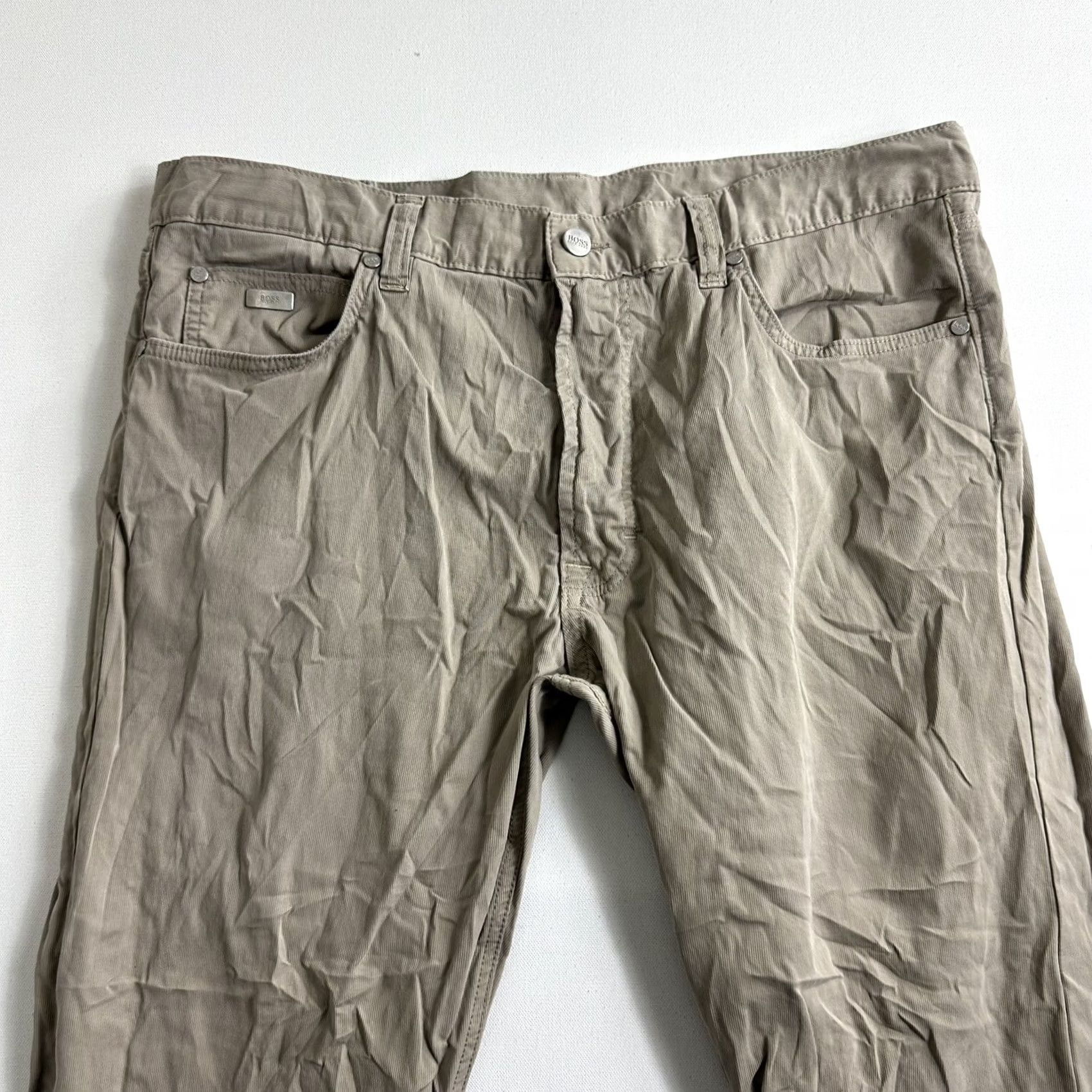 Hugo Boss VINTAGE HUGO BOSS Pants Chino Flat Front 38x30 Straight Leg Mens Brown Tan Chino Pants Mens Regular Size 38 Straight Leg Mens Size US 38 / EU 54 - 3 Thumbnail