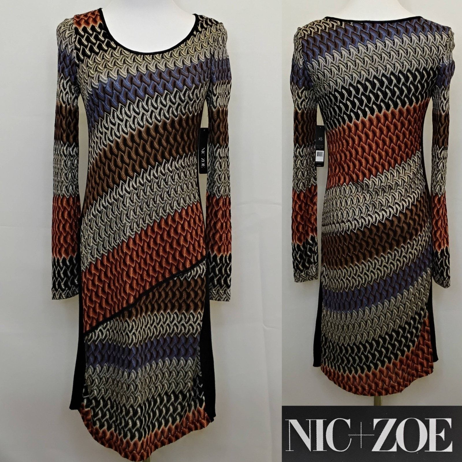 NIC+ZOE Nic + Zoe Crochet Dress Women's XS Multicolor NWT MSRP $238 Size XS / US 0-2 / IT 36-38 - 1 Thumbnail
