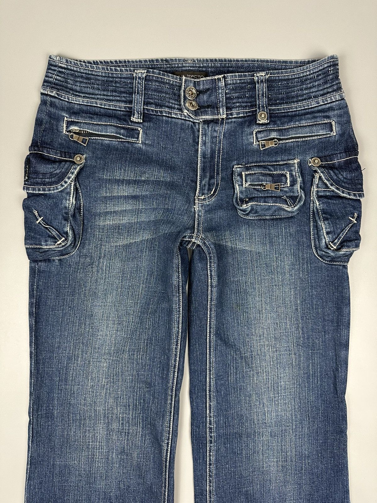 If Six Was Nine × Le Grande Bleu (L.G.B.) 🔥Flared🔥Viva Presto Multi Pocket Denim Size US 32 / EU 48 - 5 Thumbnail