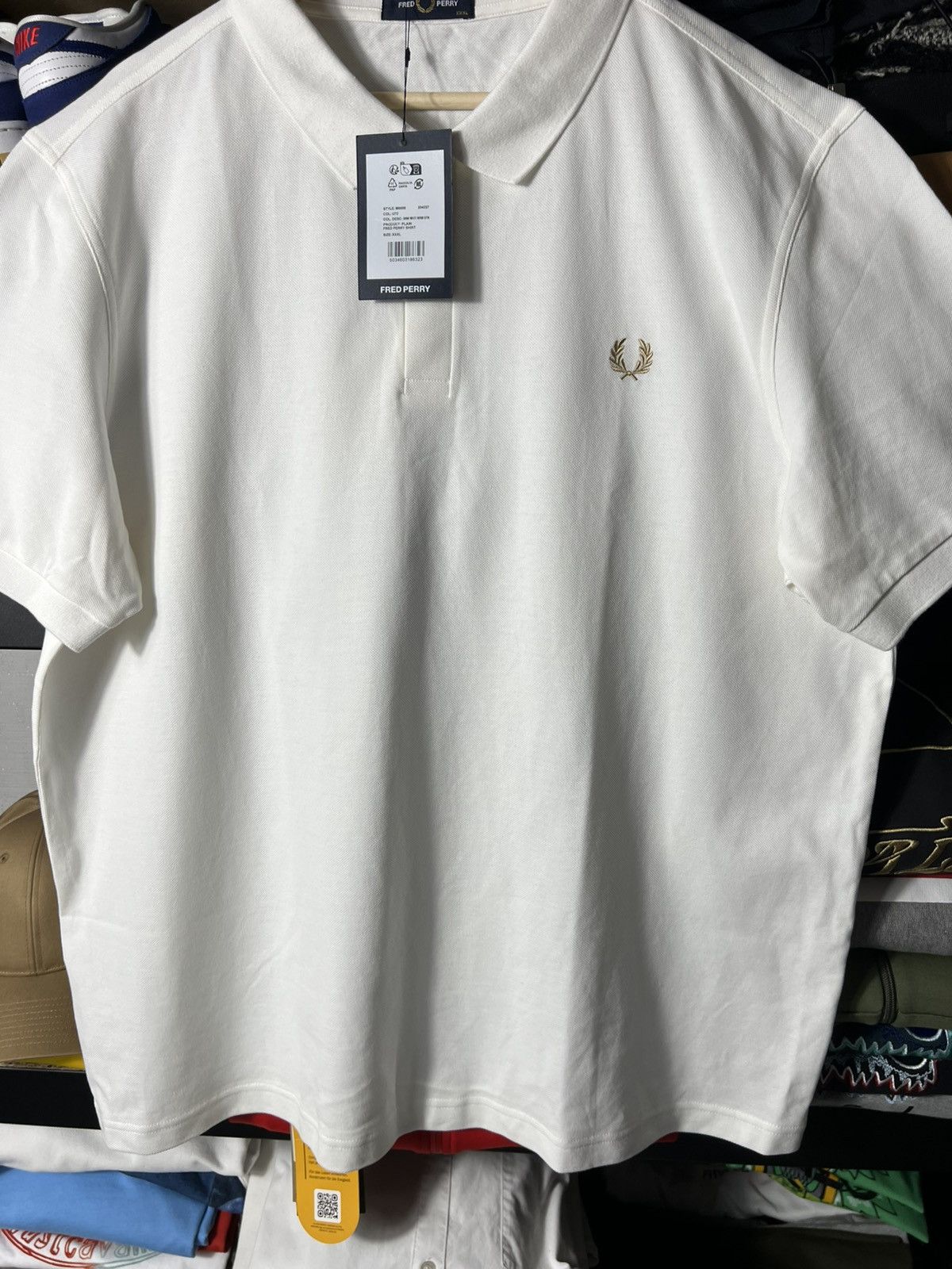 Fred Perry 🔥 NWT Fred Perry Classic Embroidered Polo Shirt — White Size US XXL / EU 58 / 5 - 3 Thumbnail