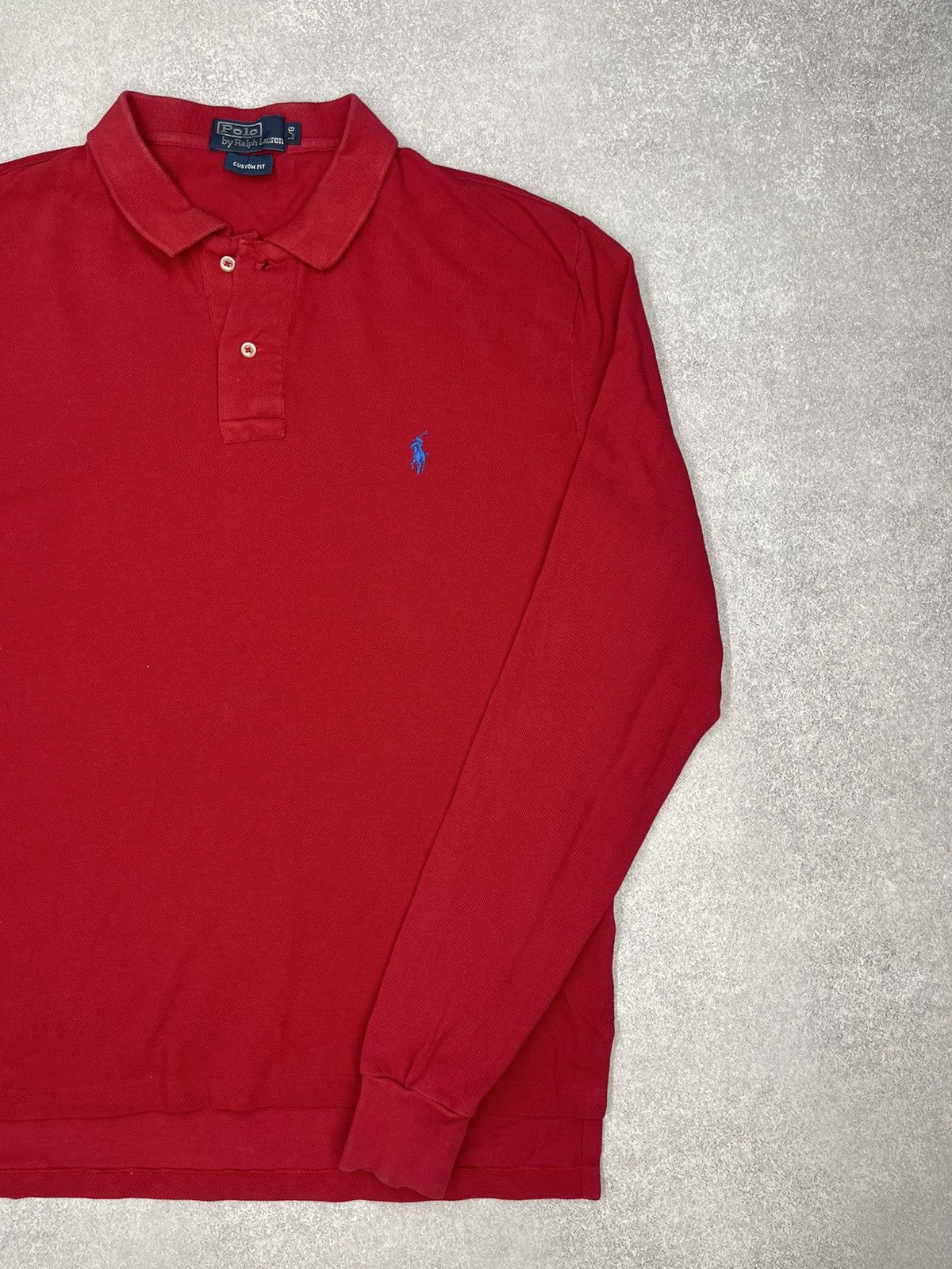 Polo Ralph Lauren × Rugby Ralph Lauren × Vintage Vintage Polo Ralph Lauren Rugby Polo Longsleeve Red Y2K Size US L / EU 52-54 / 3 - 3 Thumbnail