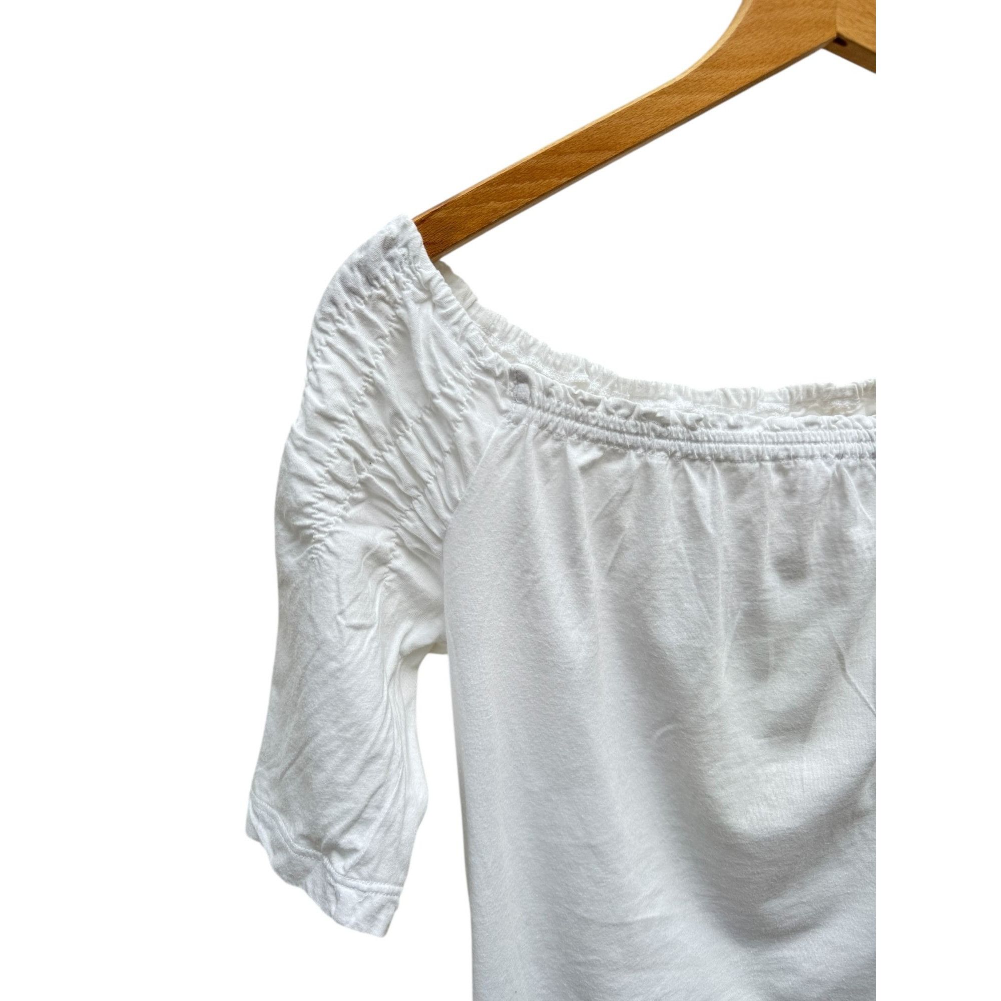Prada White Cotton Top Size XS / US 0-2 / IT 36-38 - 5 Thumbnail