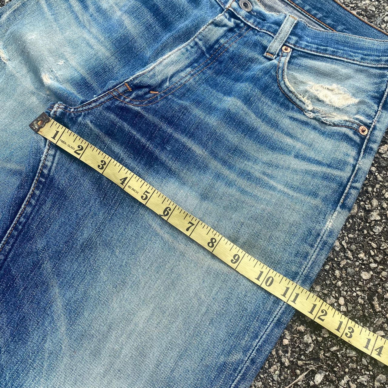 Levi's Vintage 90s Levis 502 Distressed Denim Kurt Cobain Style Size US 31 - 5 Thumbnail